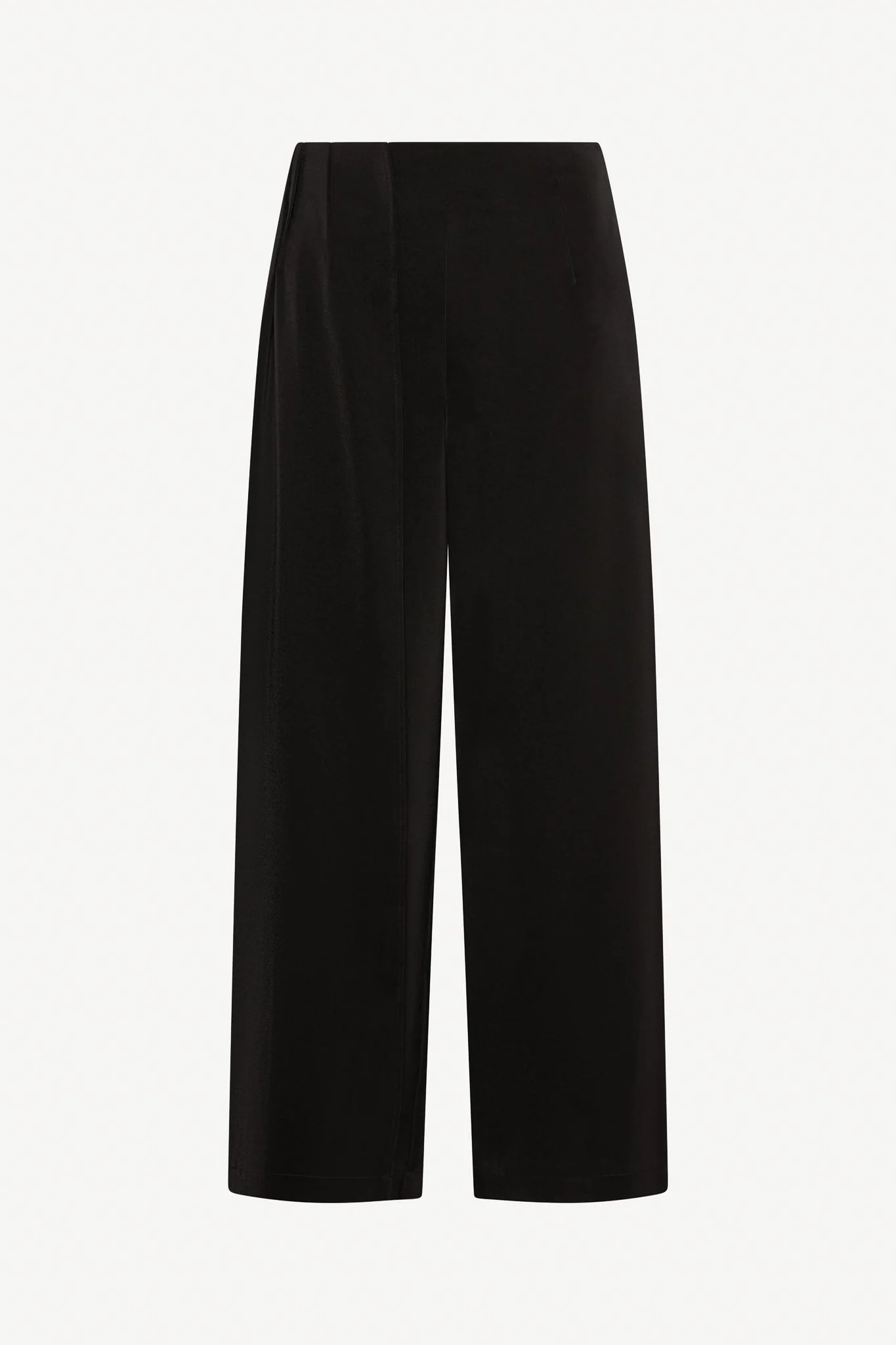 Asymmetric Drape Pants - Black - Image 7