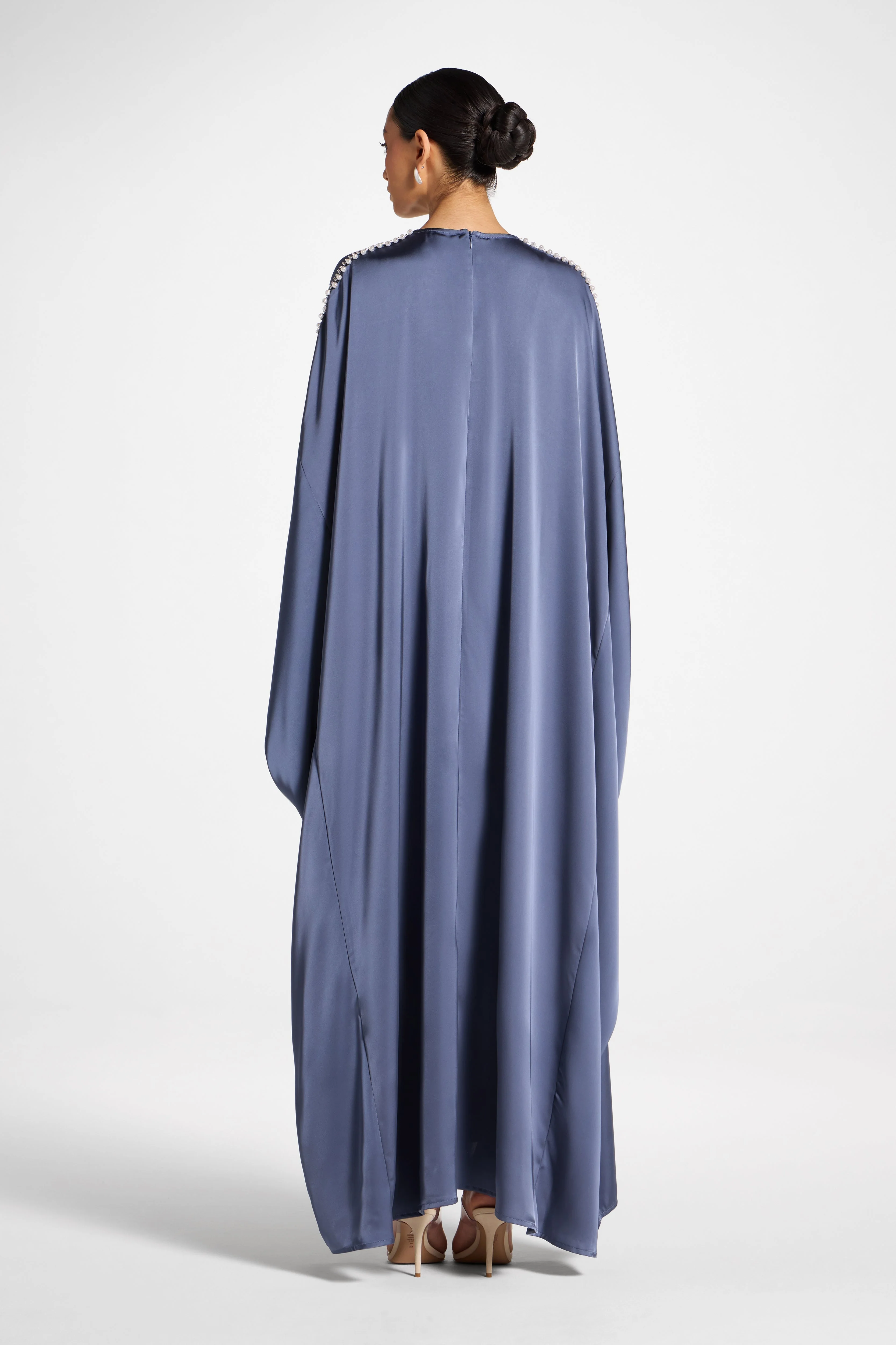 Embellished Butterfly Abaya Dress - Dusk - Image 7