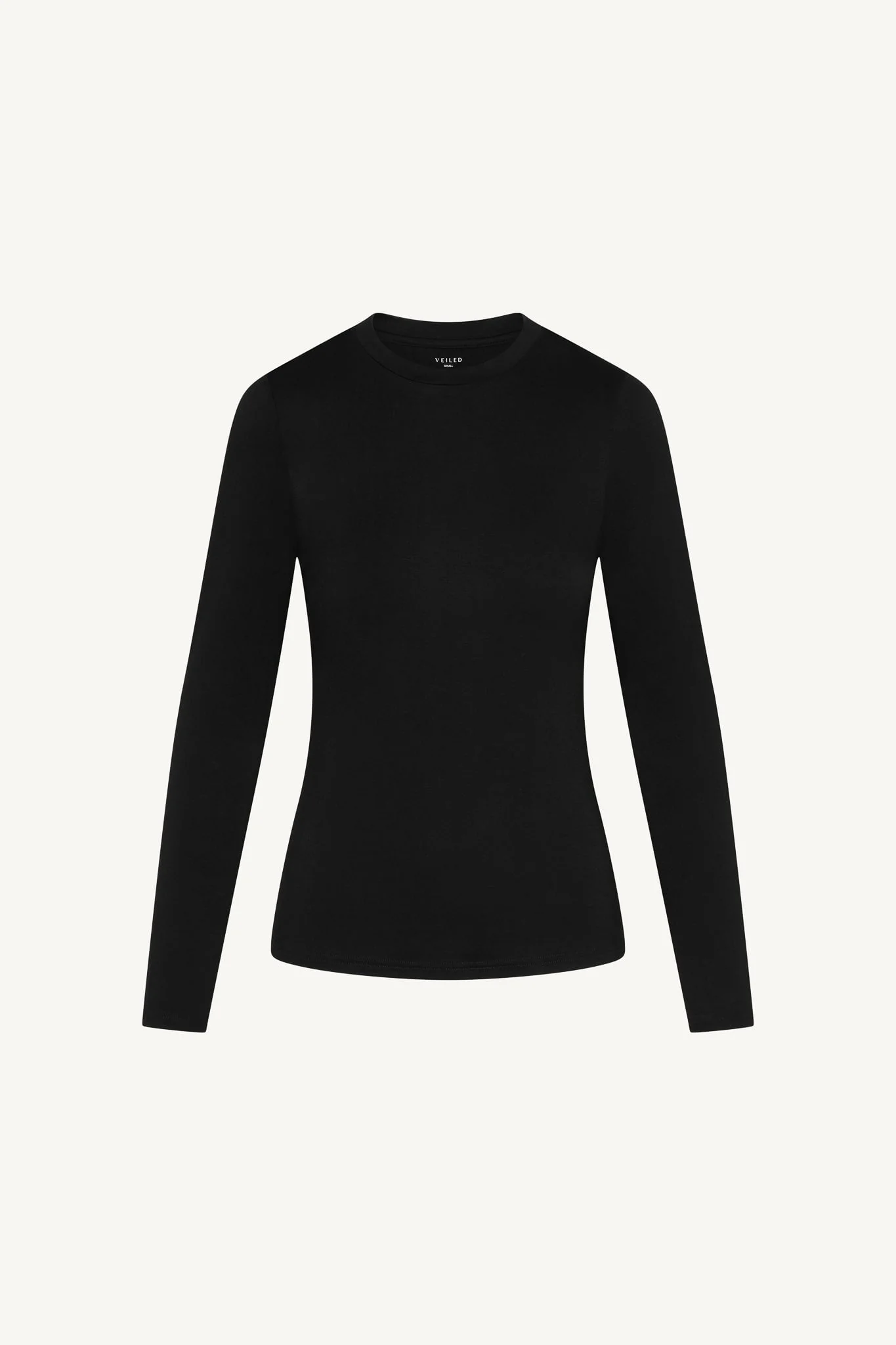 Essential Bamboo Long Sleeve Top - Black - Image 8