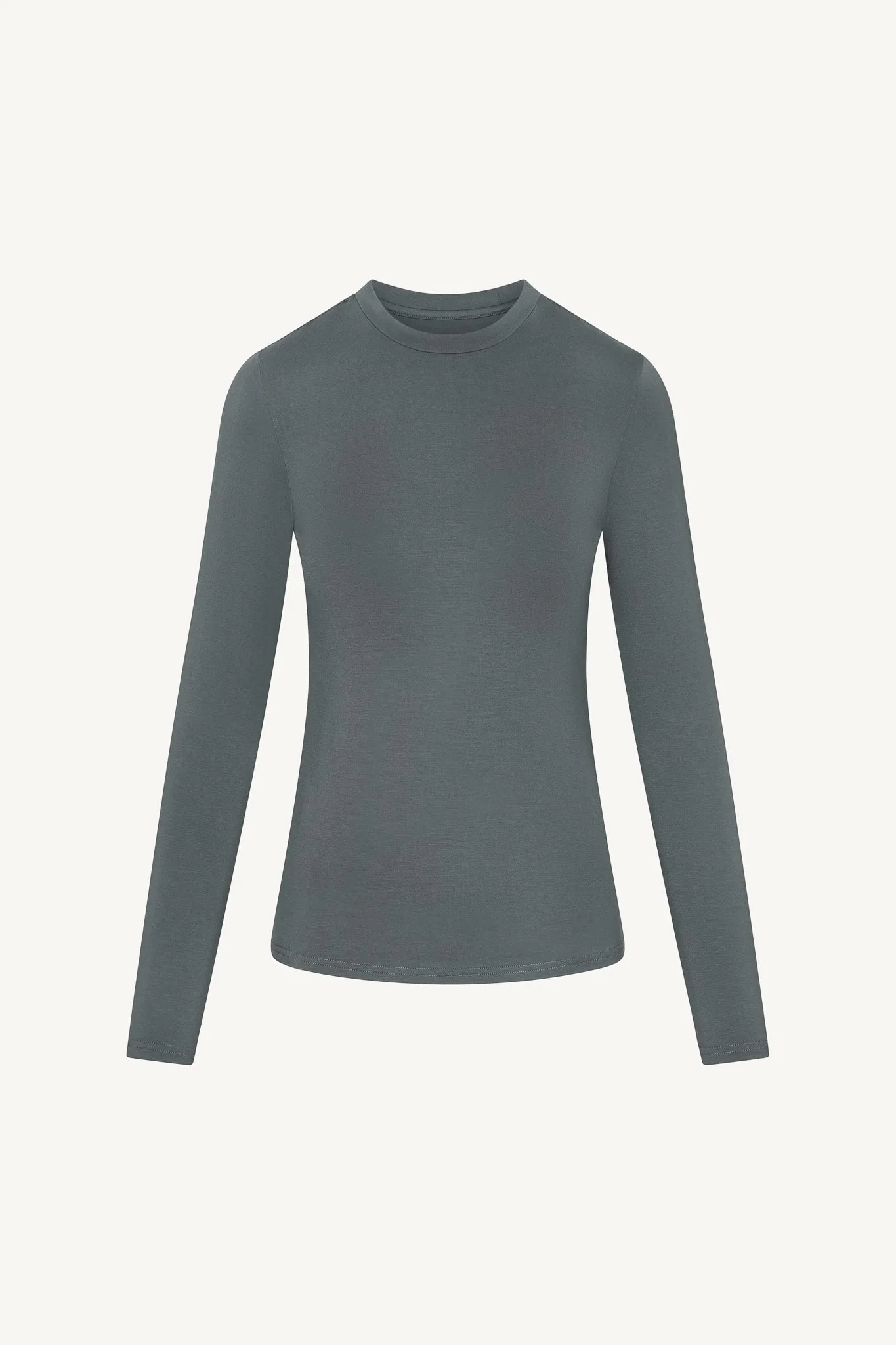 Essential Bamboo Long Sleeve Top - Iron - Image 7