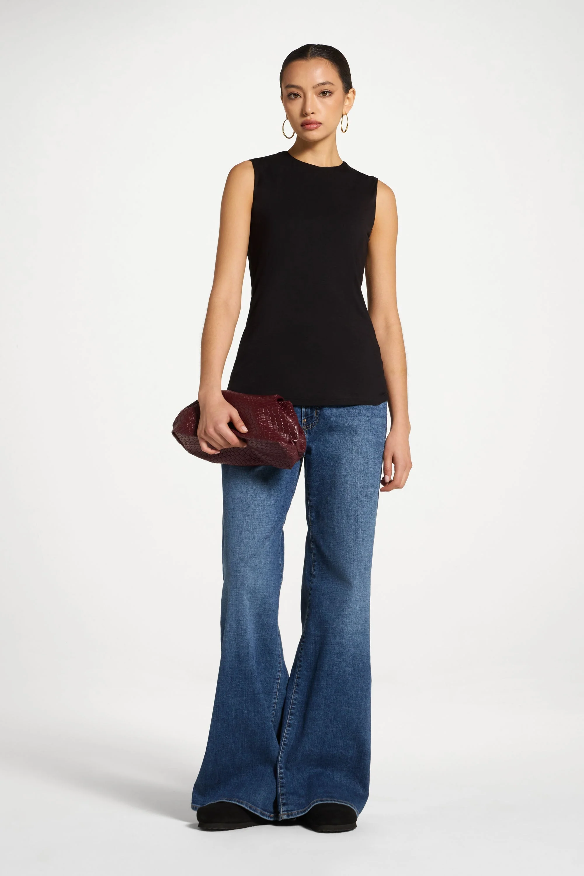 Essential Bamboo Tank Top - Black - Image 3