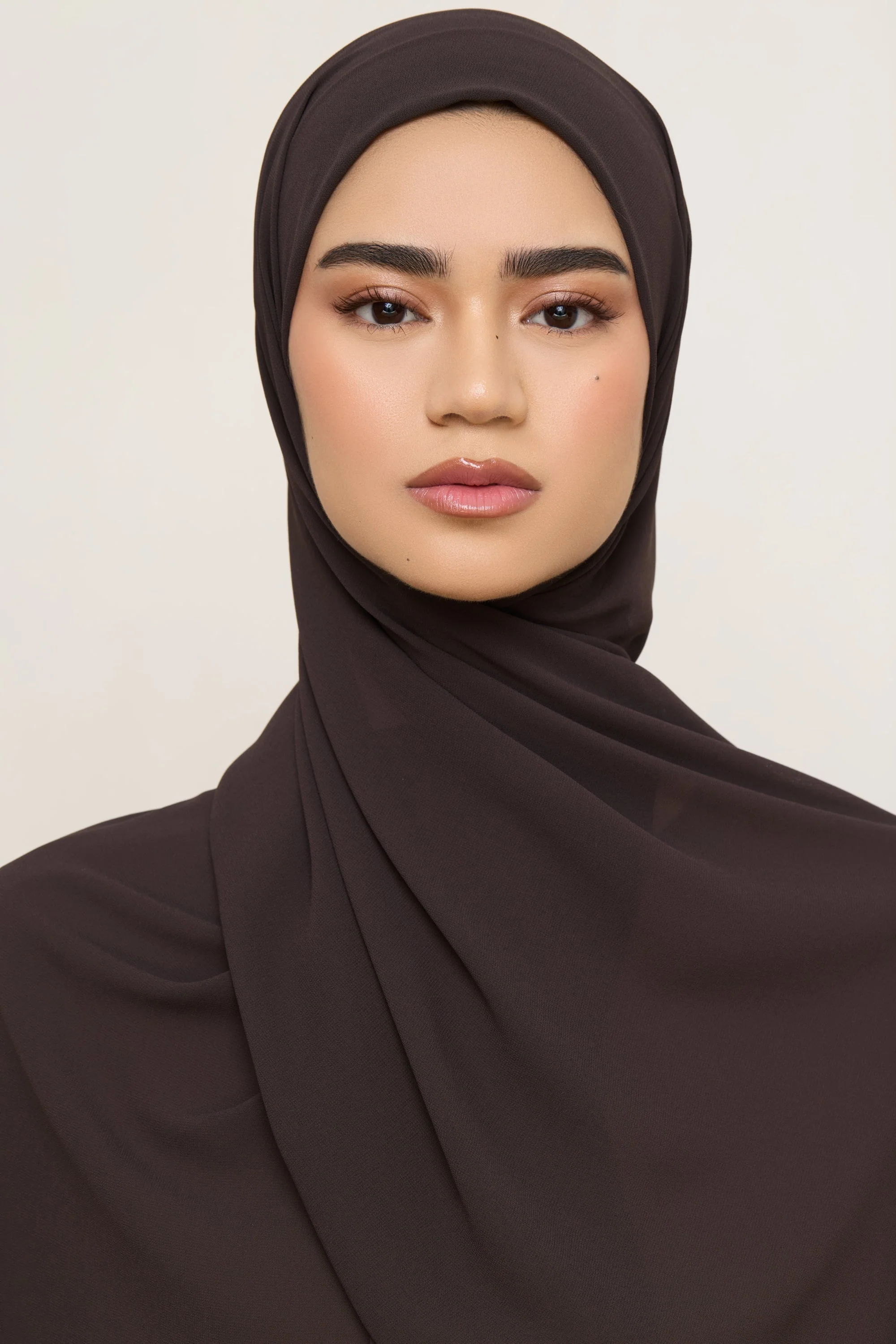 Essential Chiffon Hijab - Chocolate Torte - Image 3