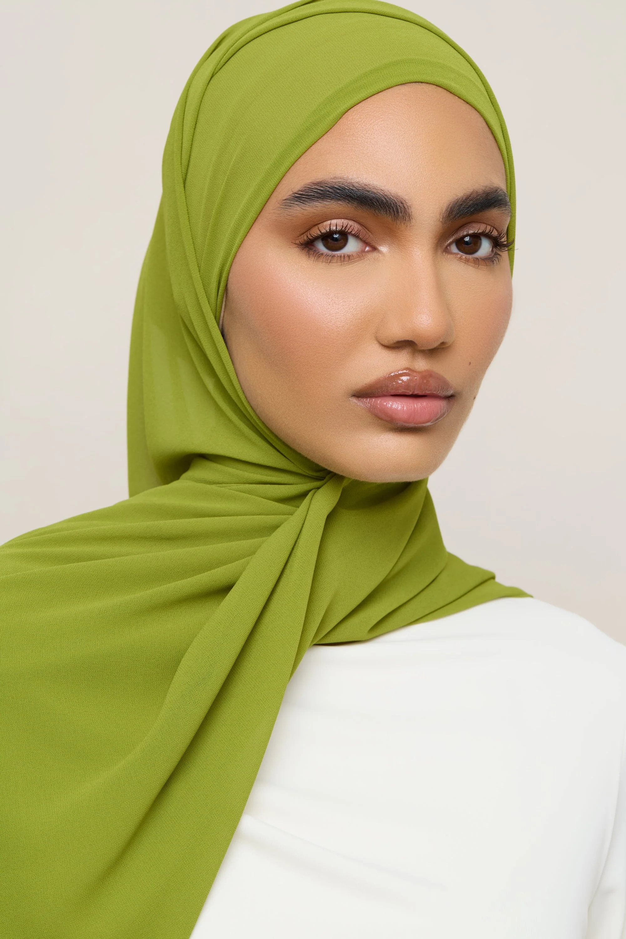 Essential Chiffon Hijab - Cypress - Image 2