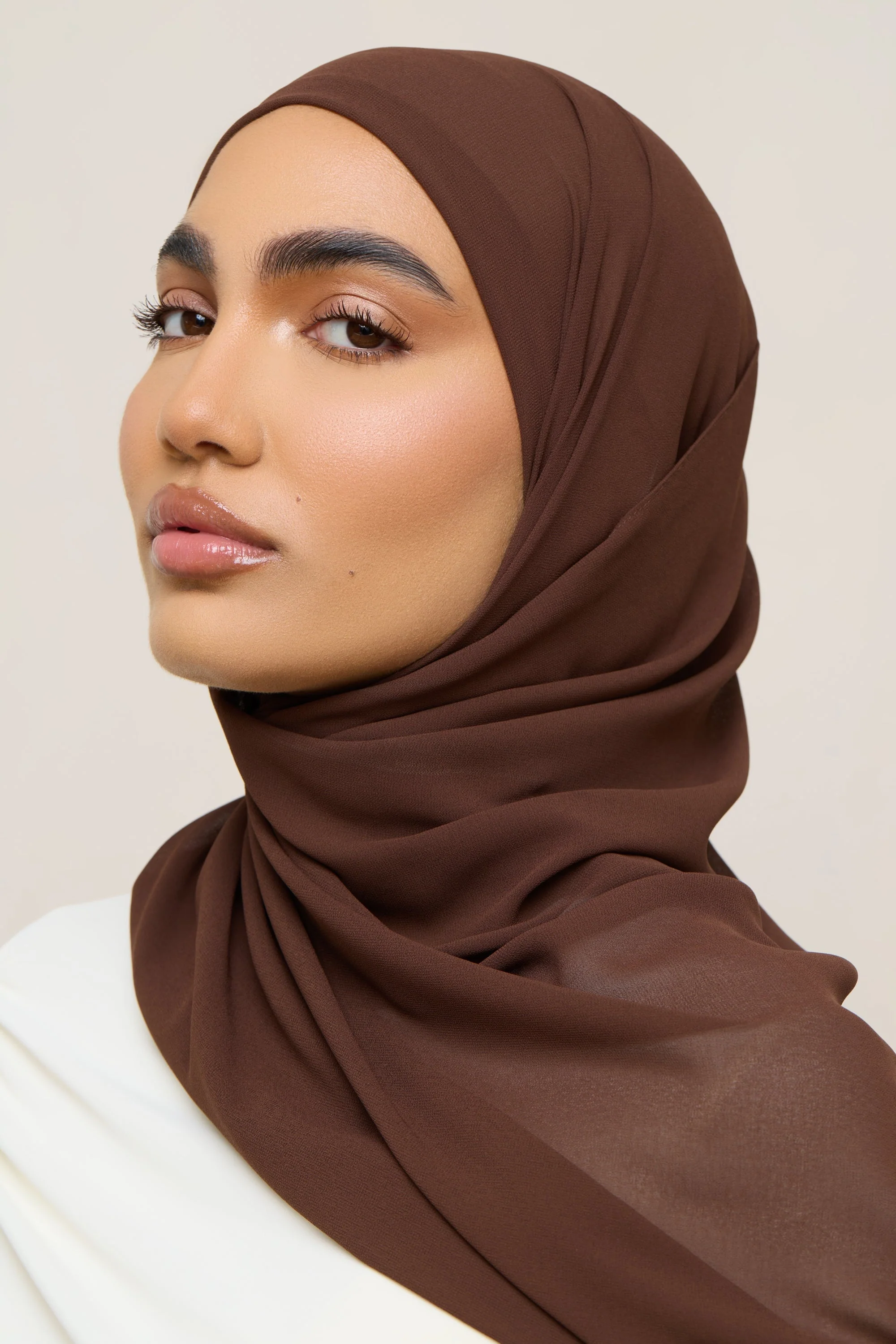 Essential Chiffon Hijab - Ganache - Image 2
