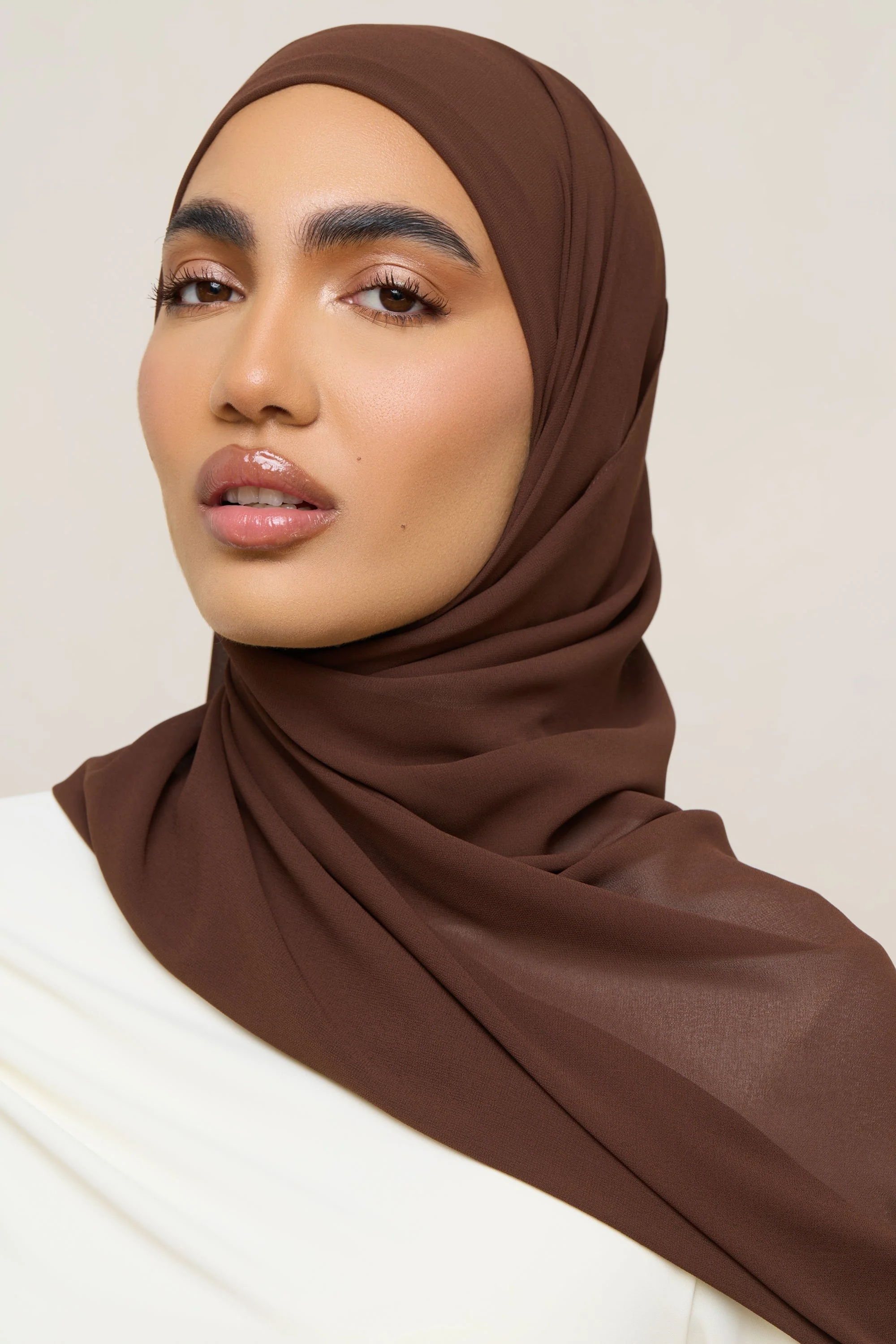 Essential Chiffon Hijab - Ganache - Image 4