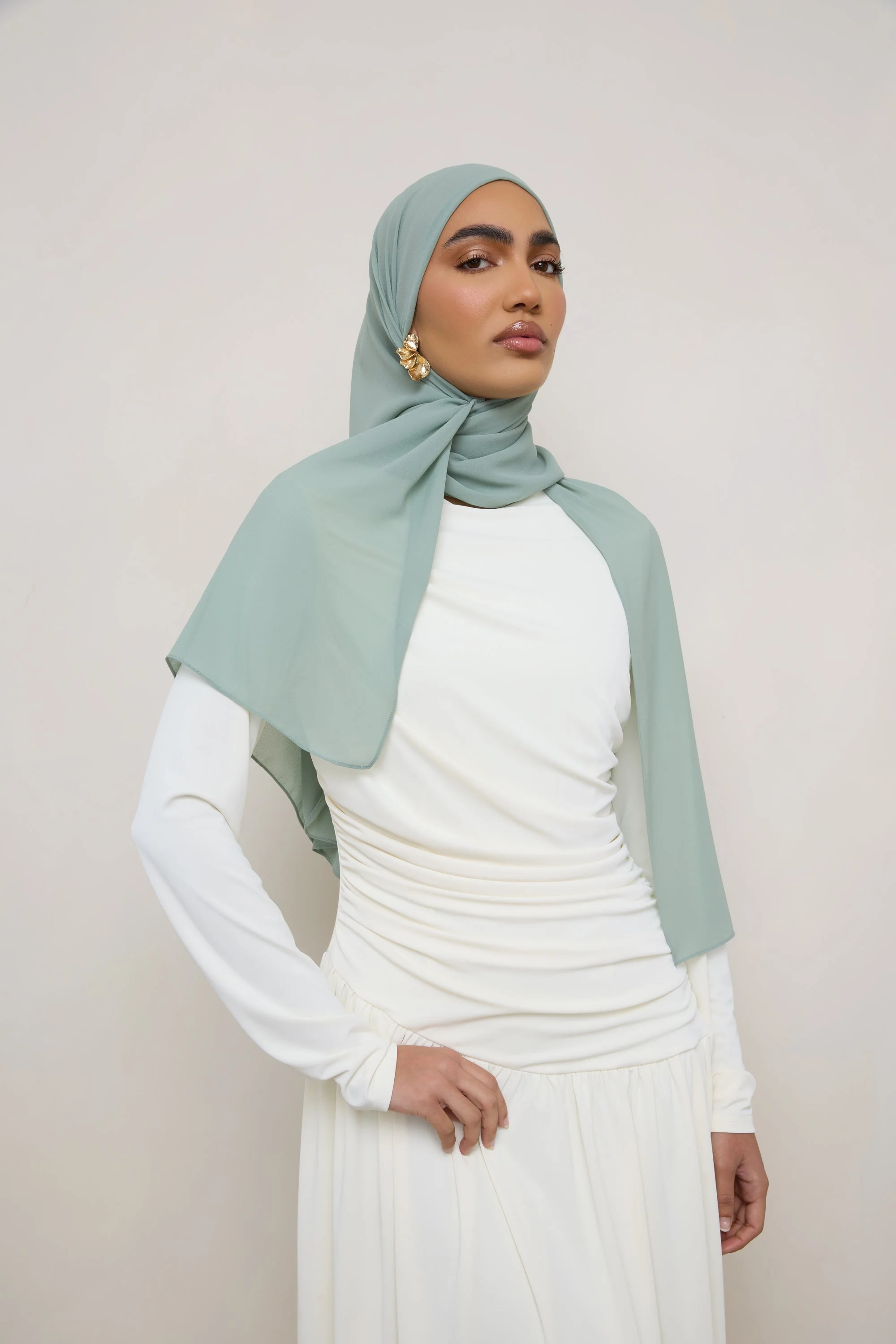 Essential Chiffon Hijab - Iceberg - Image 2