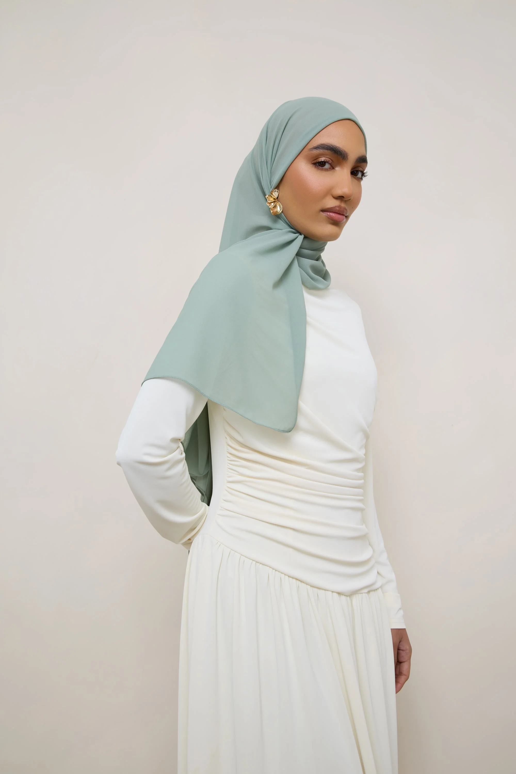 Essential Chiffon Hijab - Iceberg - Image 3