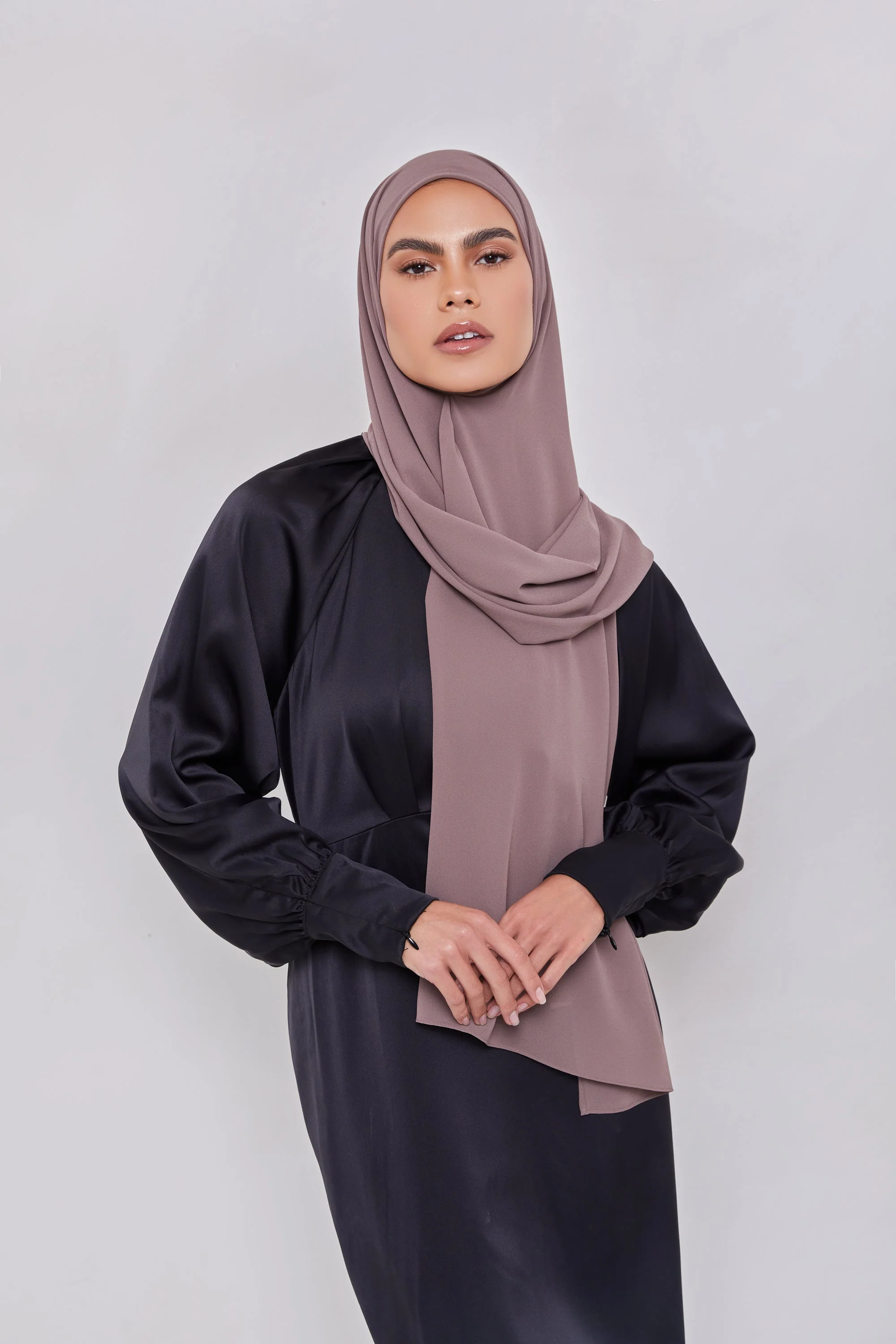 Essential Chiffon Hijab - Nude Mauve - Image 2