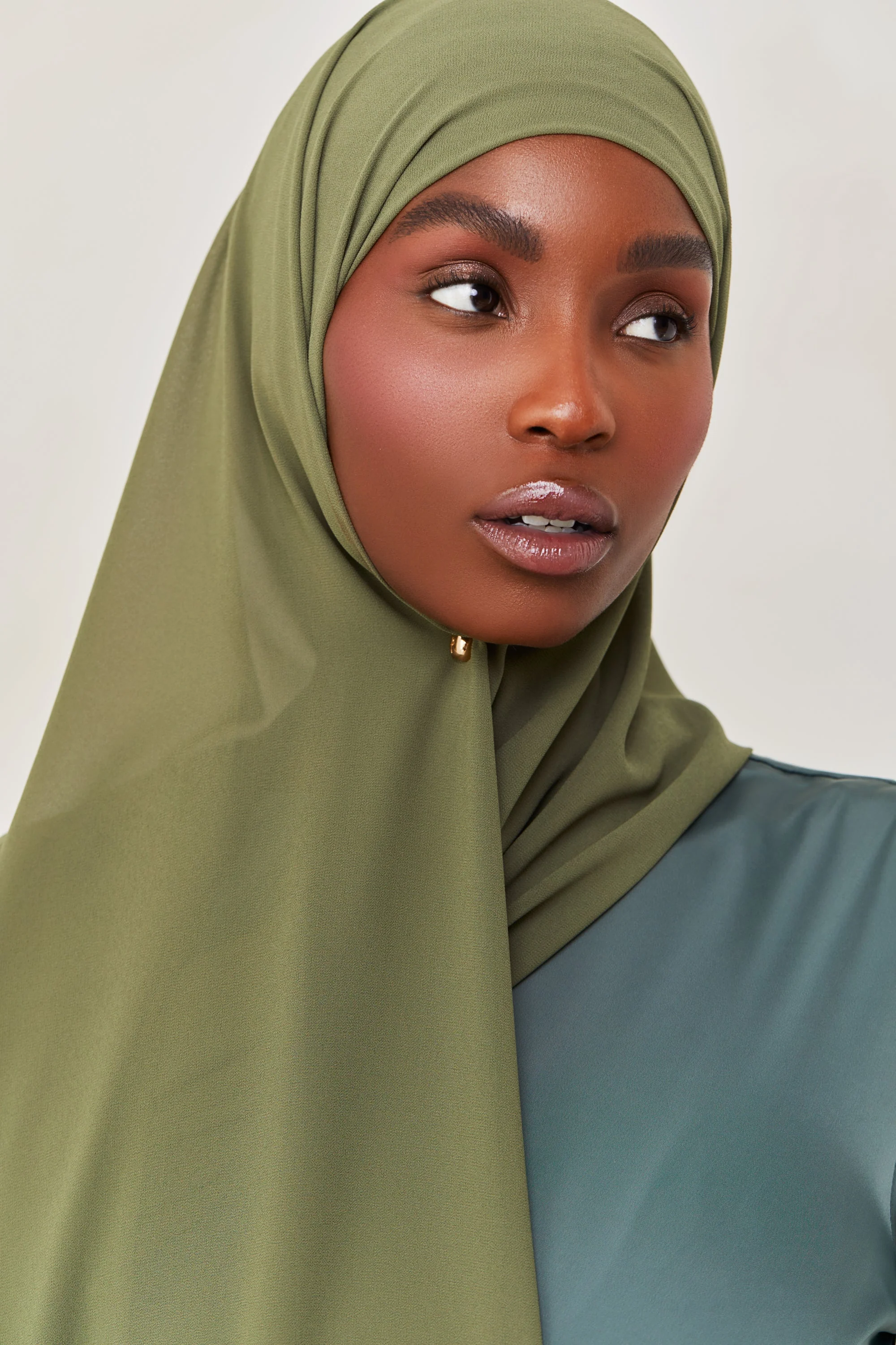 Essential Chiffon Hijab - Thyme - Image 2