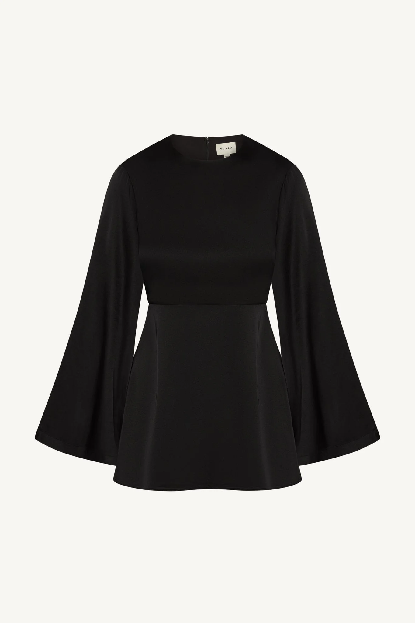 Flare Sleeve Top - Black - Image 5