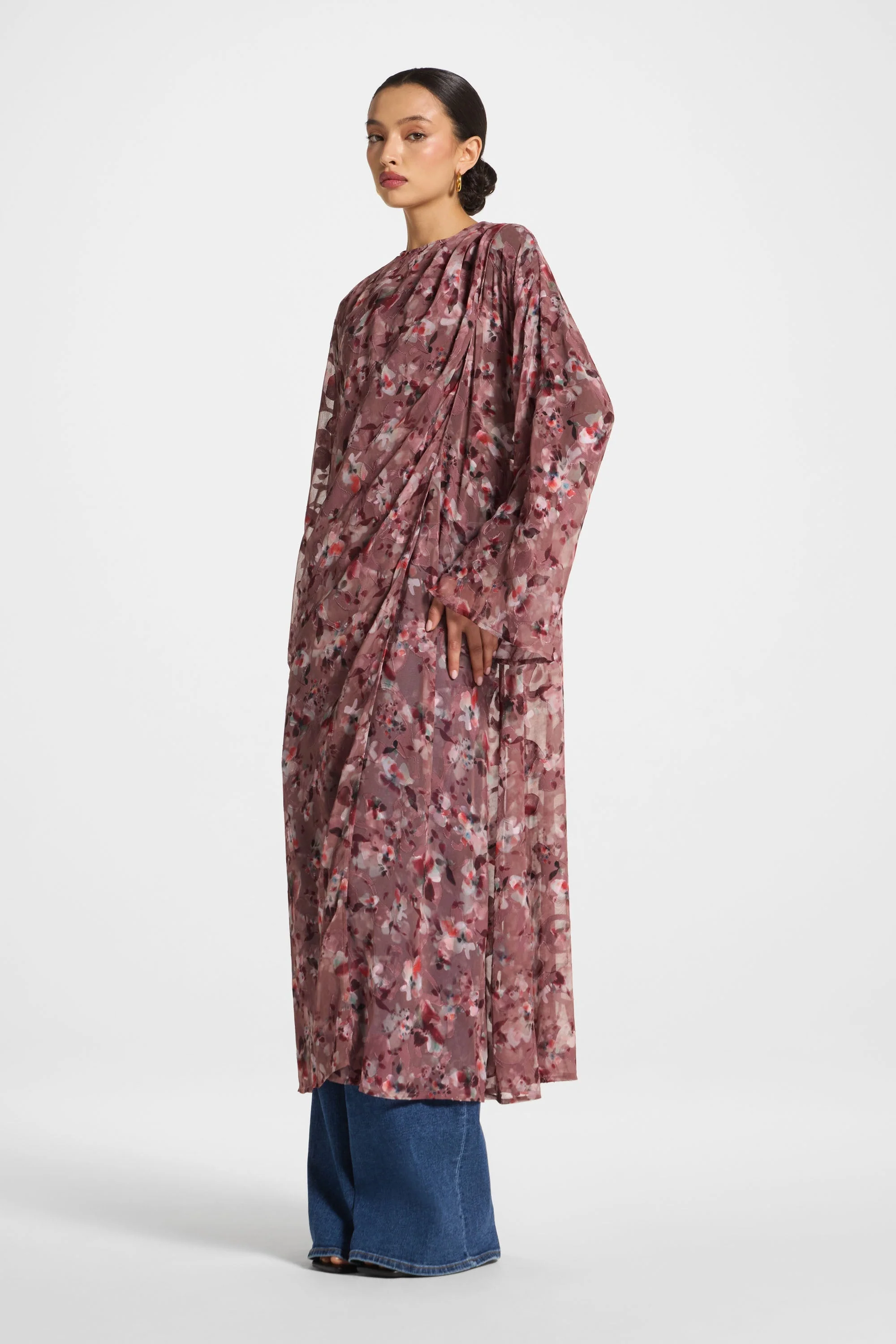 Embroidered Maxi Top - Desert Mauve - Image 5
