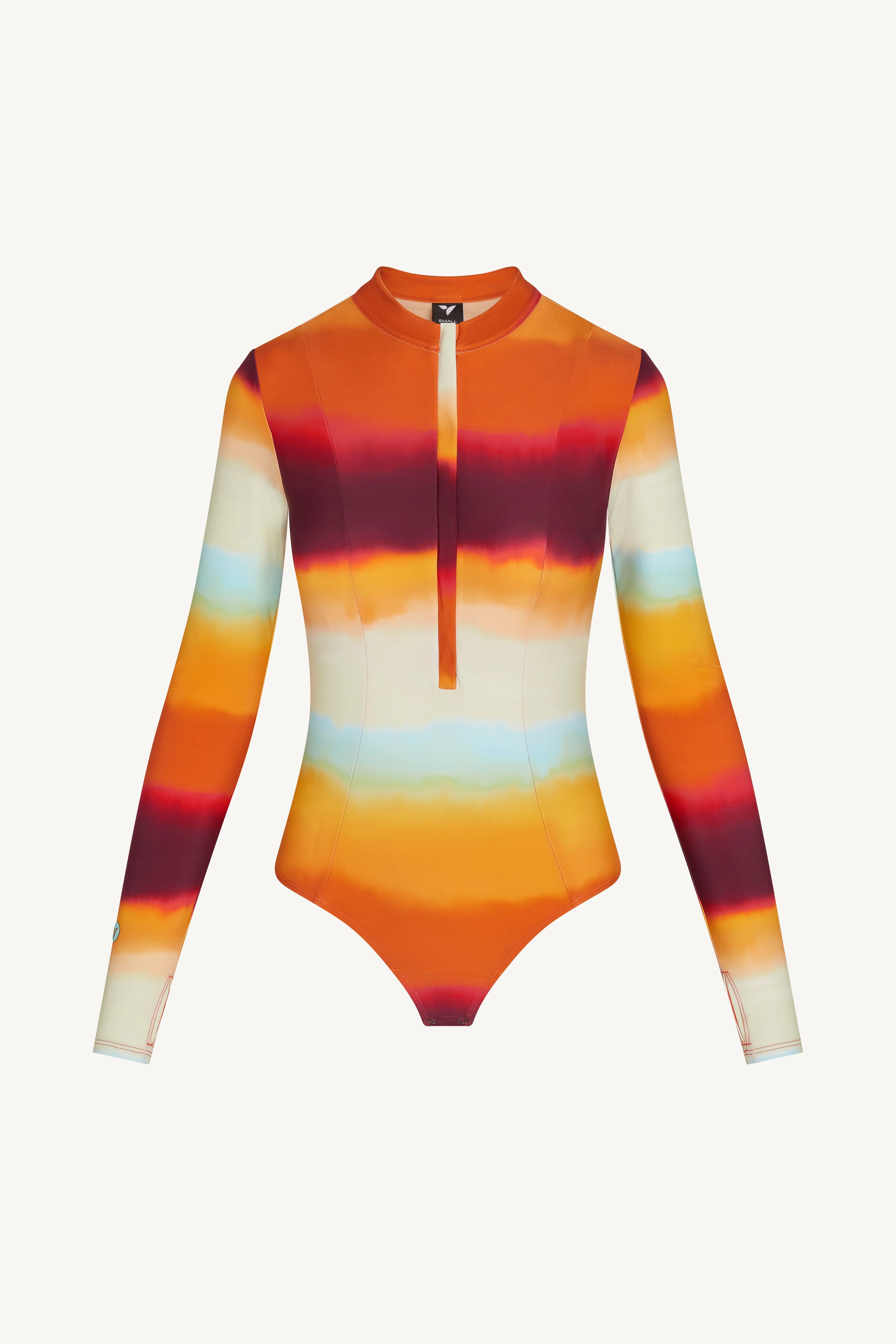 Wrap Two Piece Swimsuit & Skirt Set - Sunset Ombre - Image 16