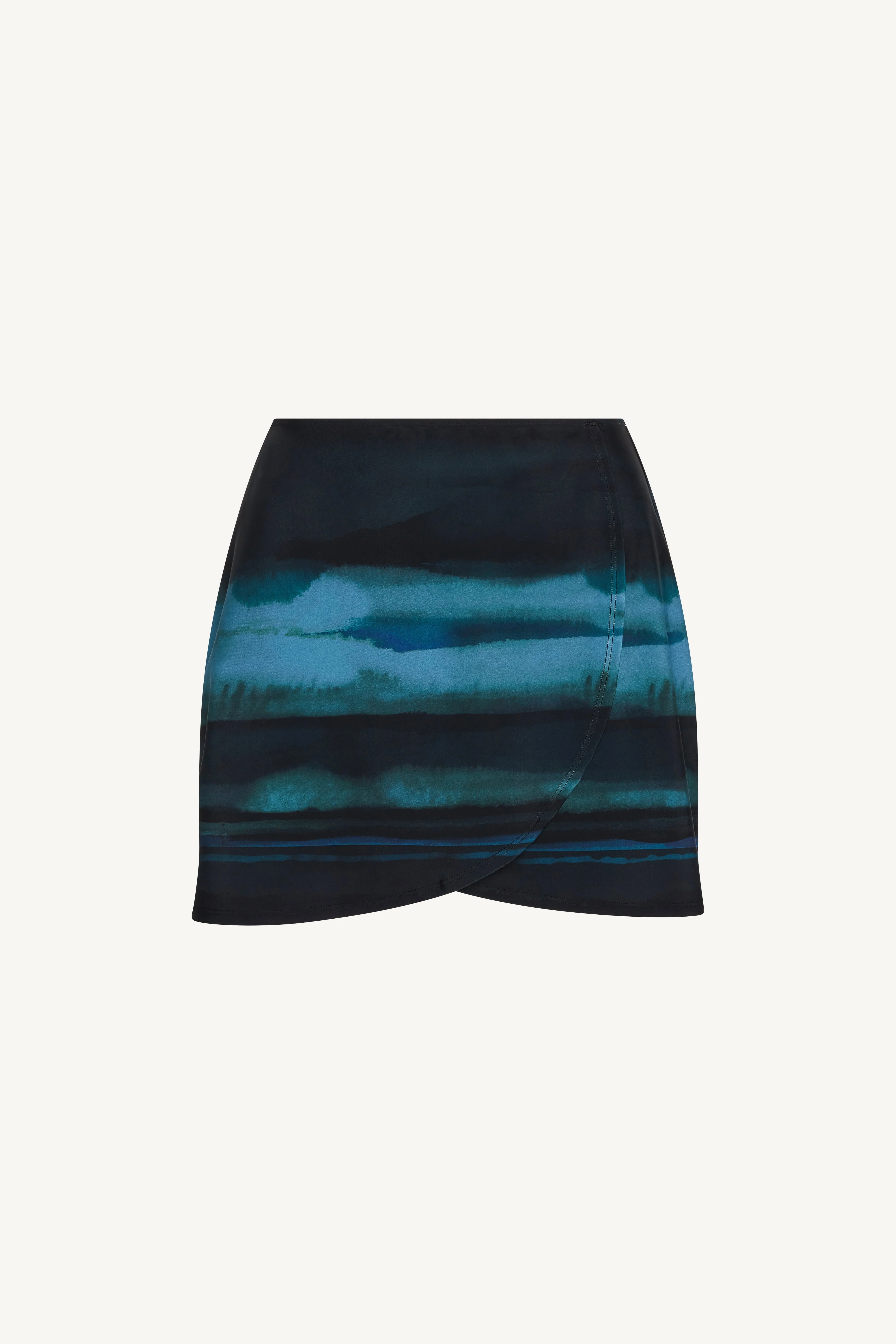 Wrap Two Piece Swimsuit & Skirt Set - Twilight Waves - Image 17