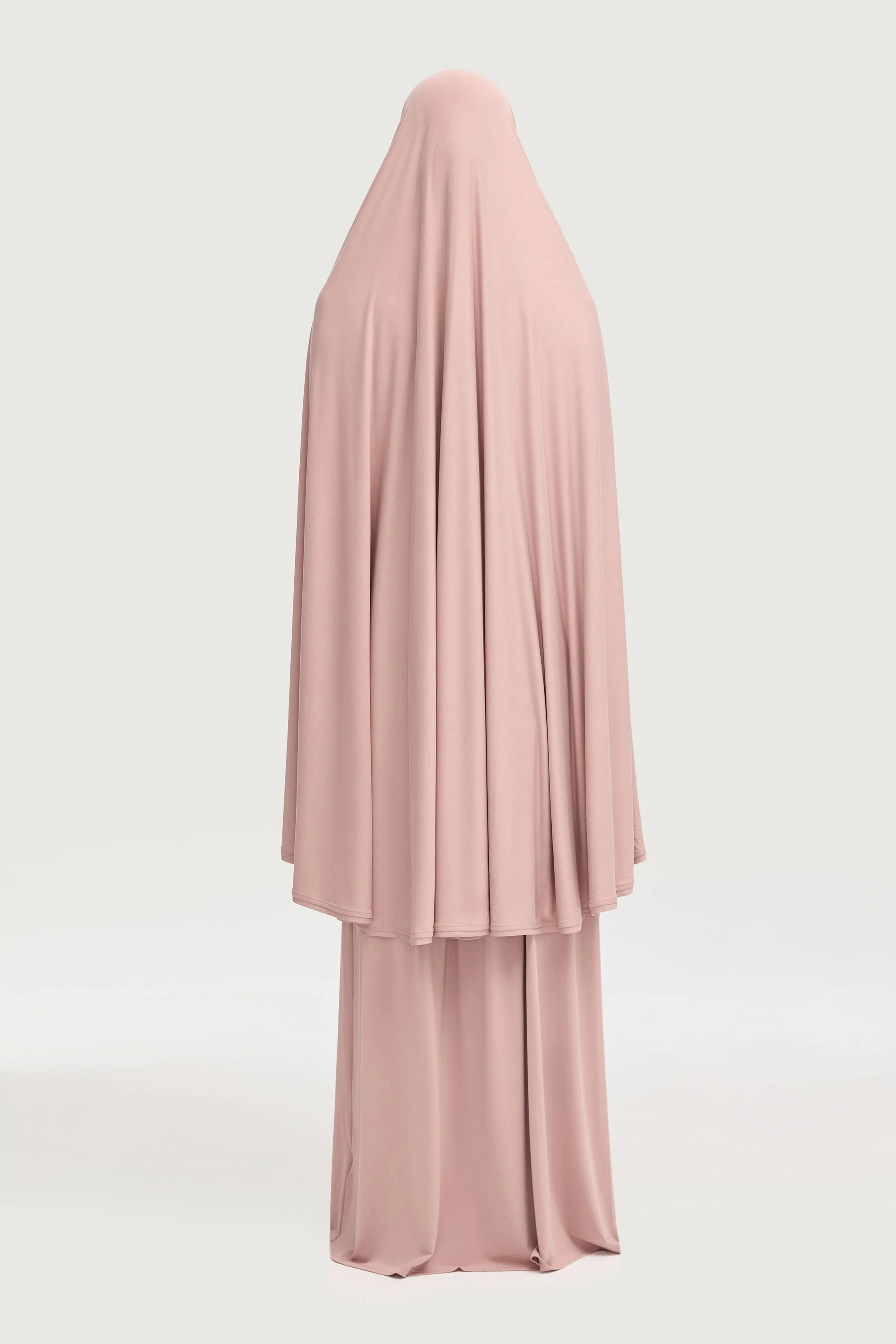 Jersey Cupro Two Piece Prayer Set - Dusty Mauve - Image 5