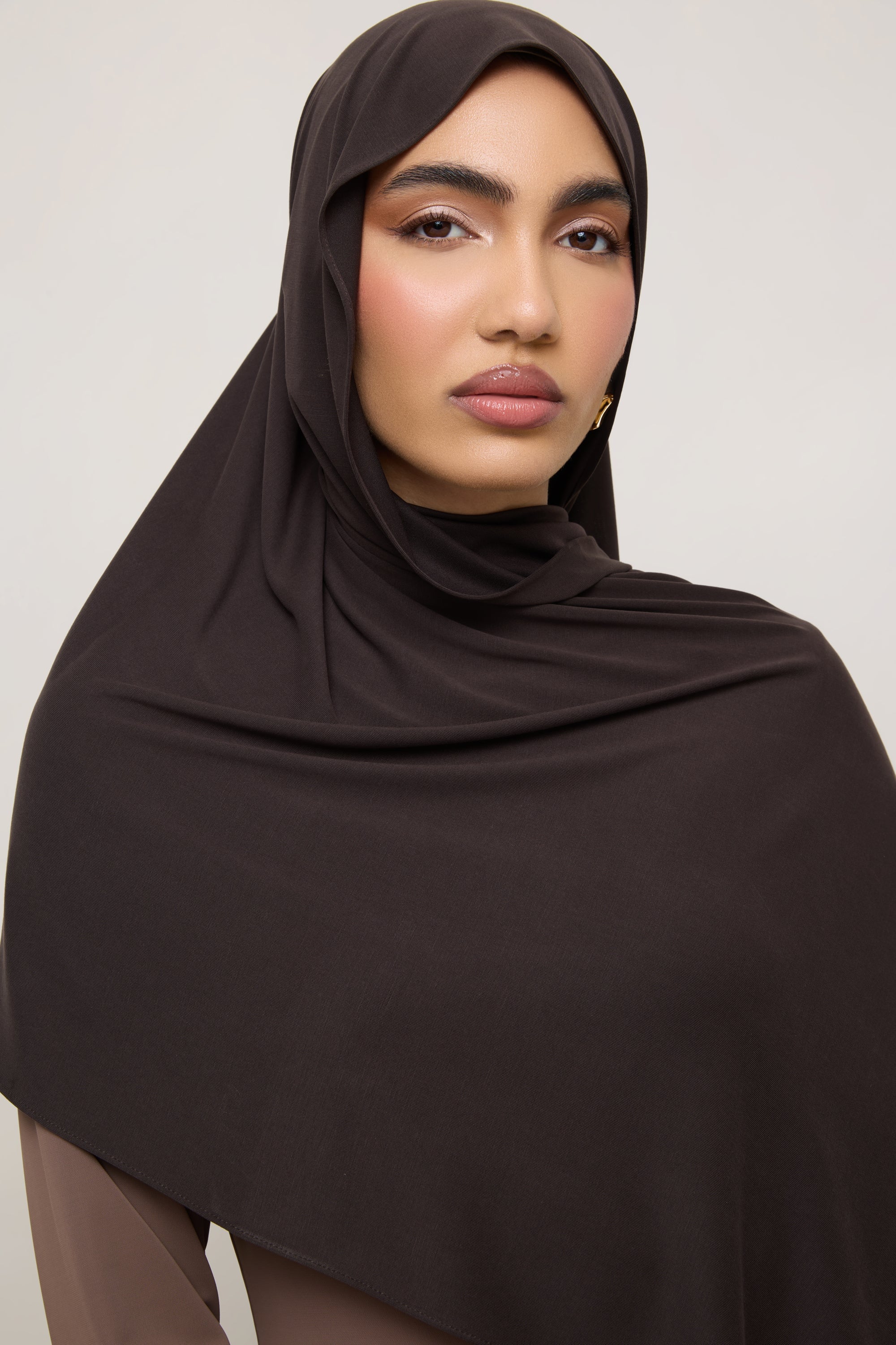 Jersey Hijab - Chocolate Torte