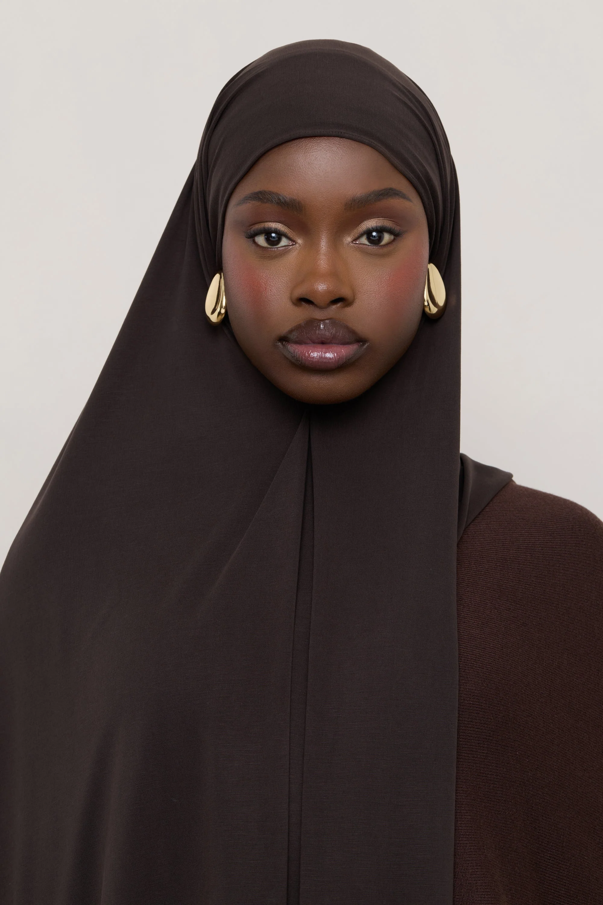 Jersey Hijab - Chocolate Torte - Image 3