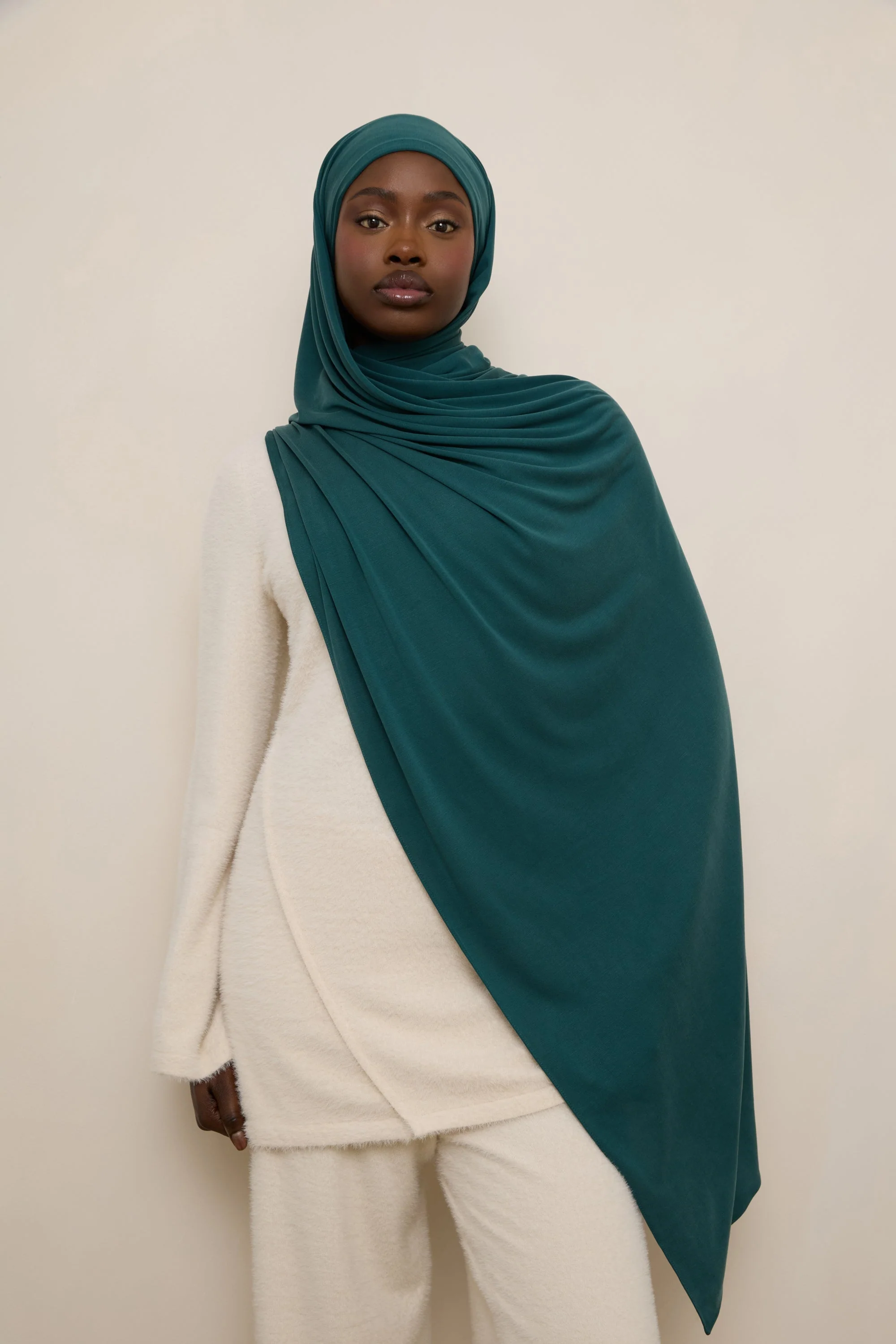 Jersey Hijab - Dark Sea - Image 9