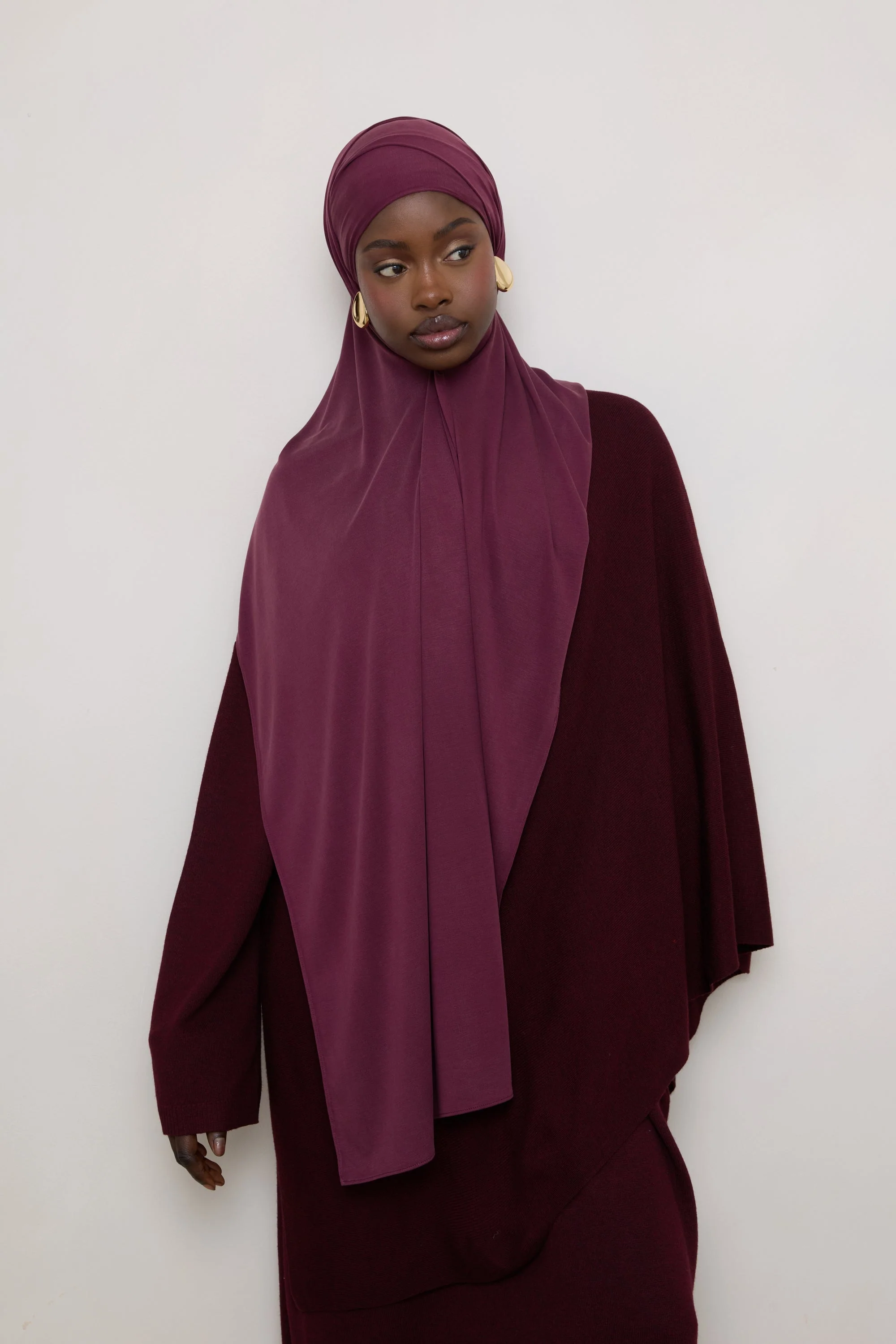 Jersey Hijab - Fig - Image 6