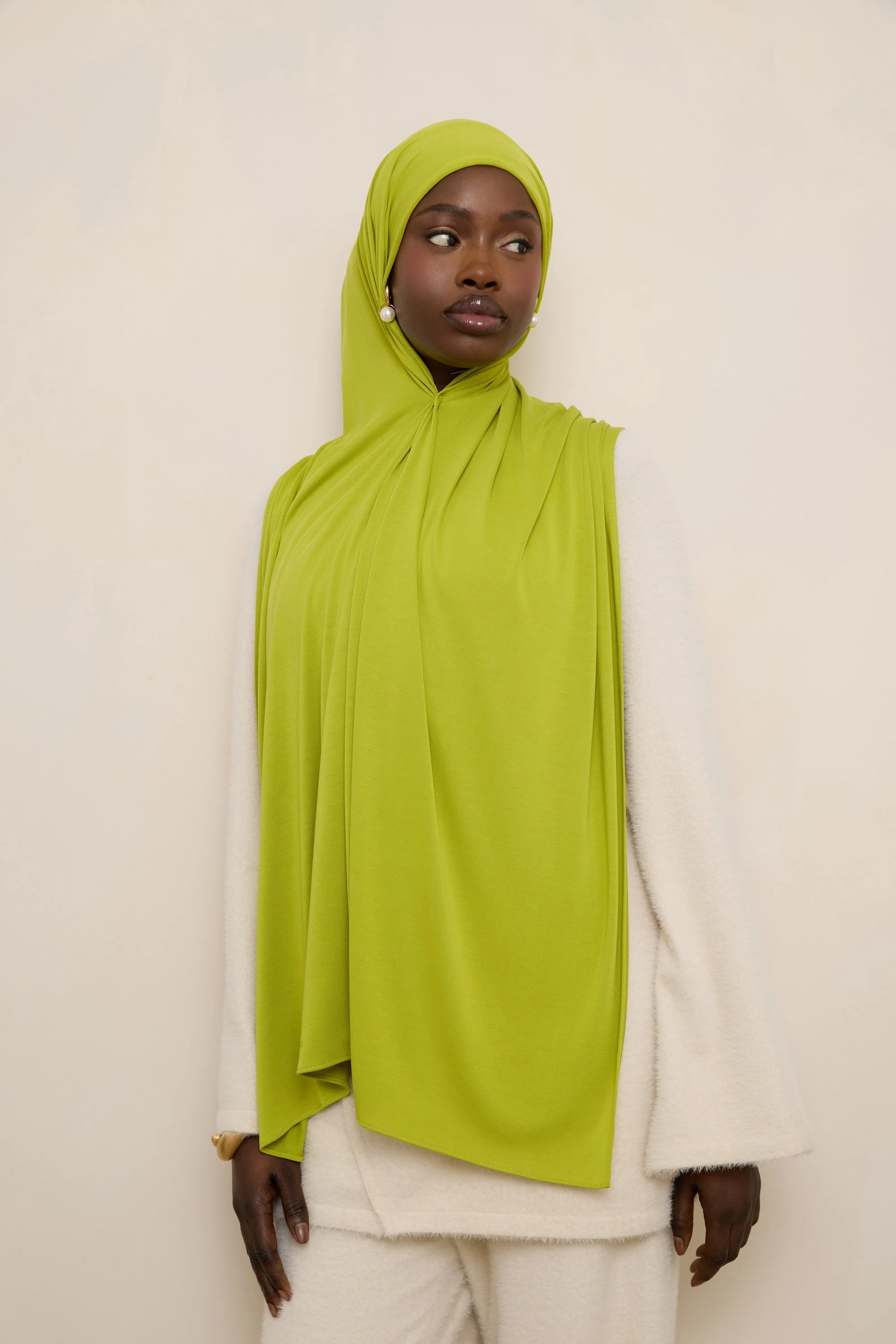 Jersey Hijab - Kiwi - Image 5