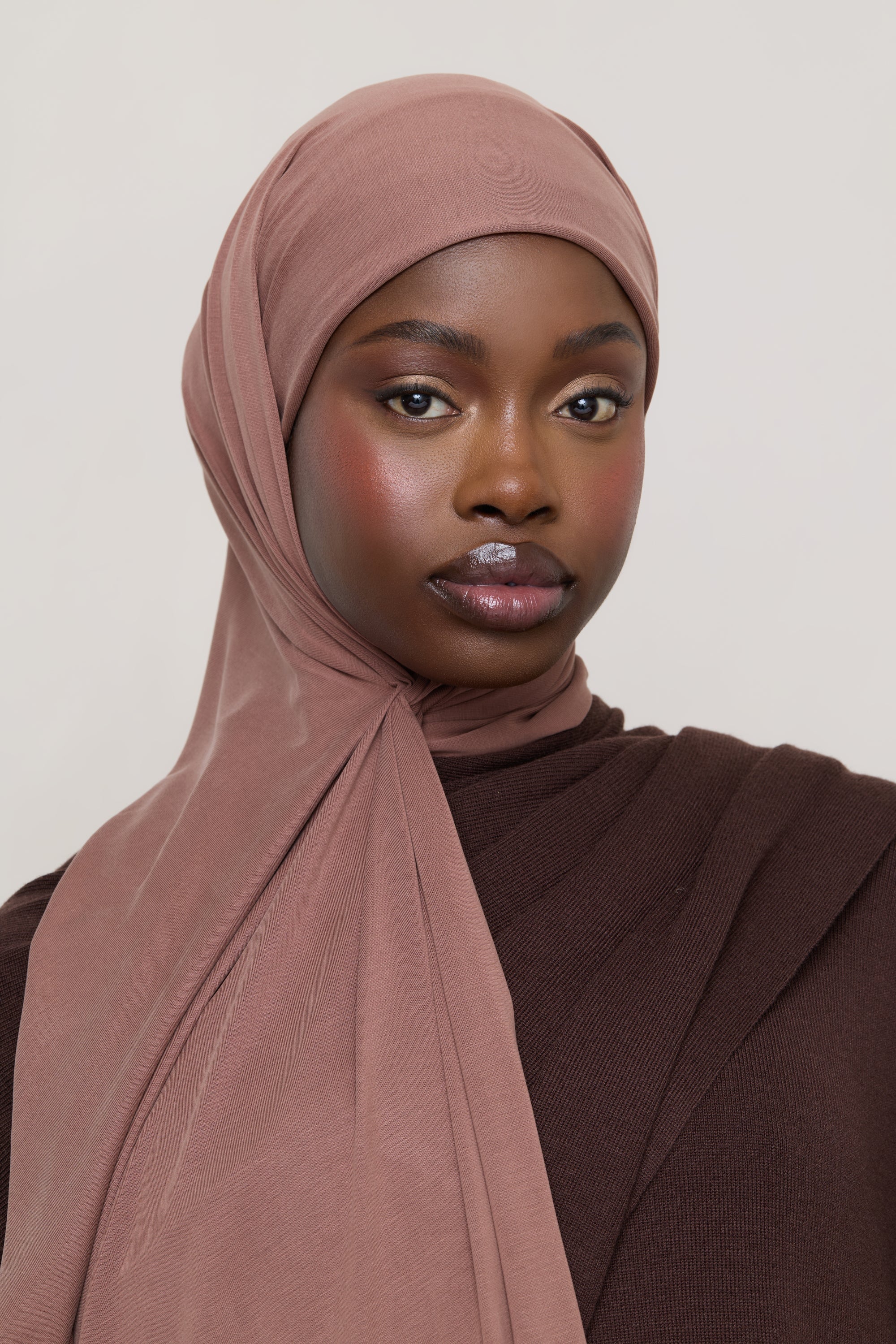 Jersey Hijab - Nutmeg - Image 3