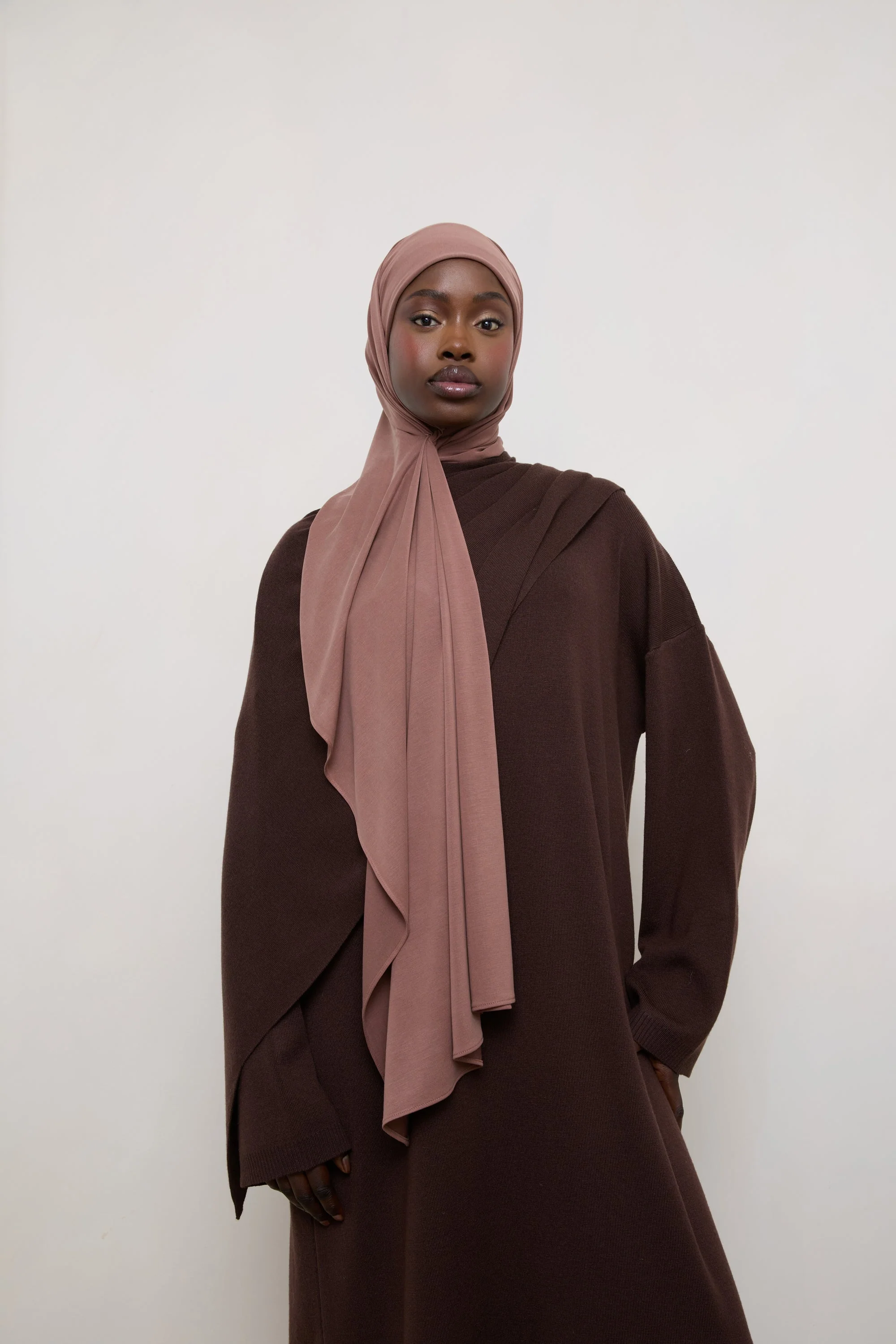 Jersey Hijab - Nutmeg - Image 4