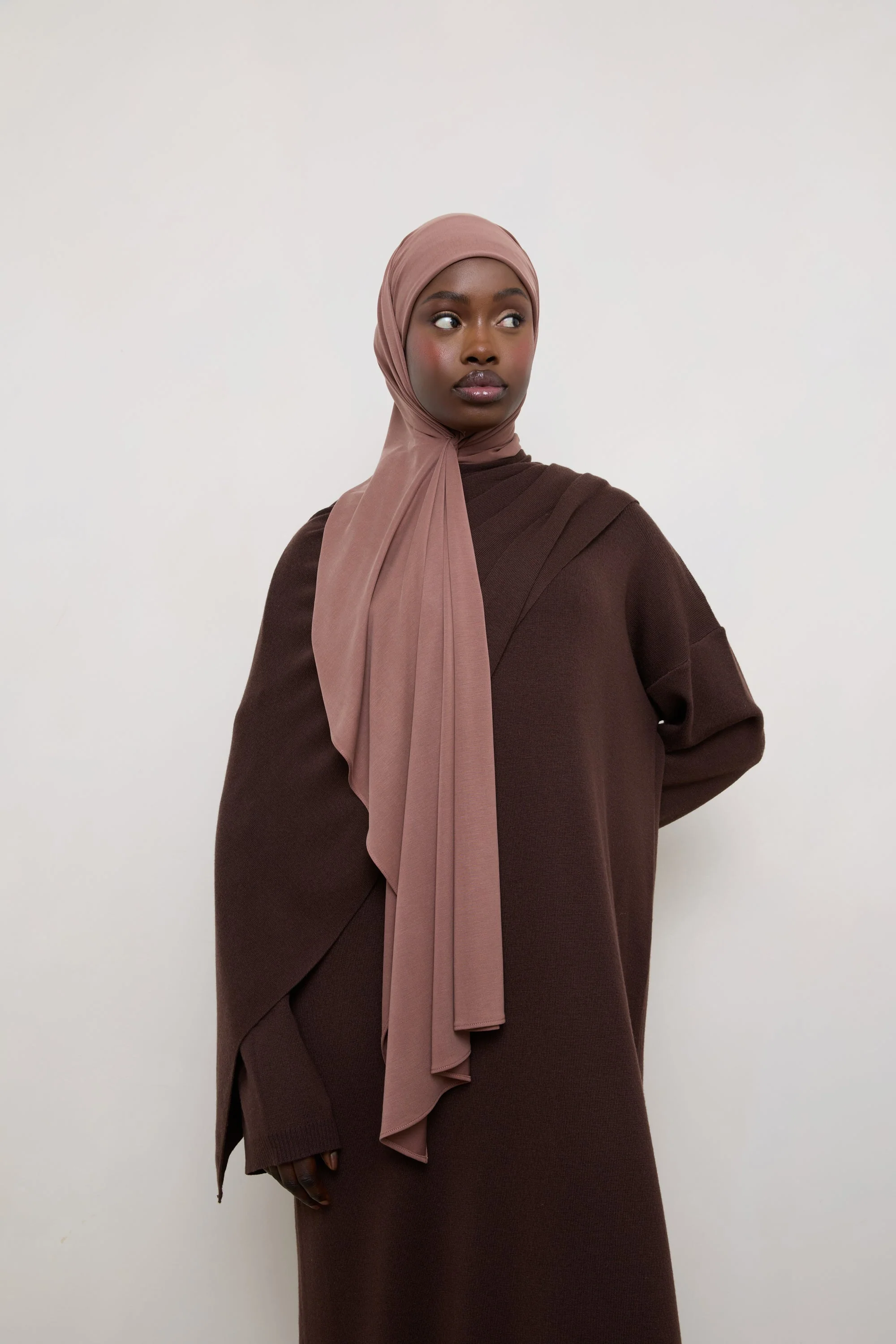 Jersey Hijab - Nutmeg - Image 5