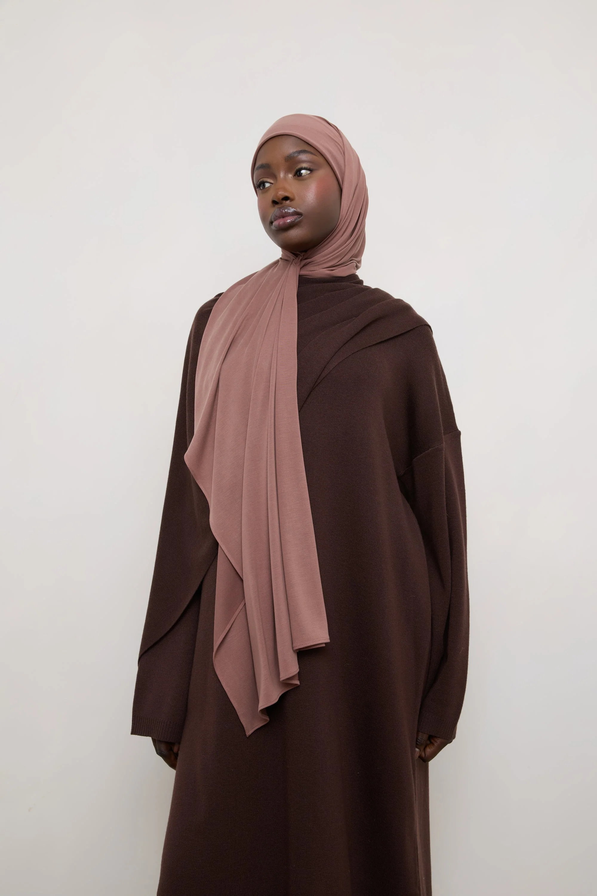 Jersey Hijab - Nutmeg - Image 6