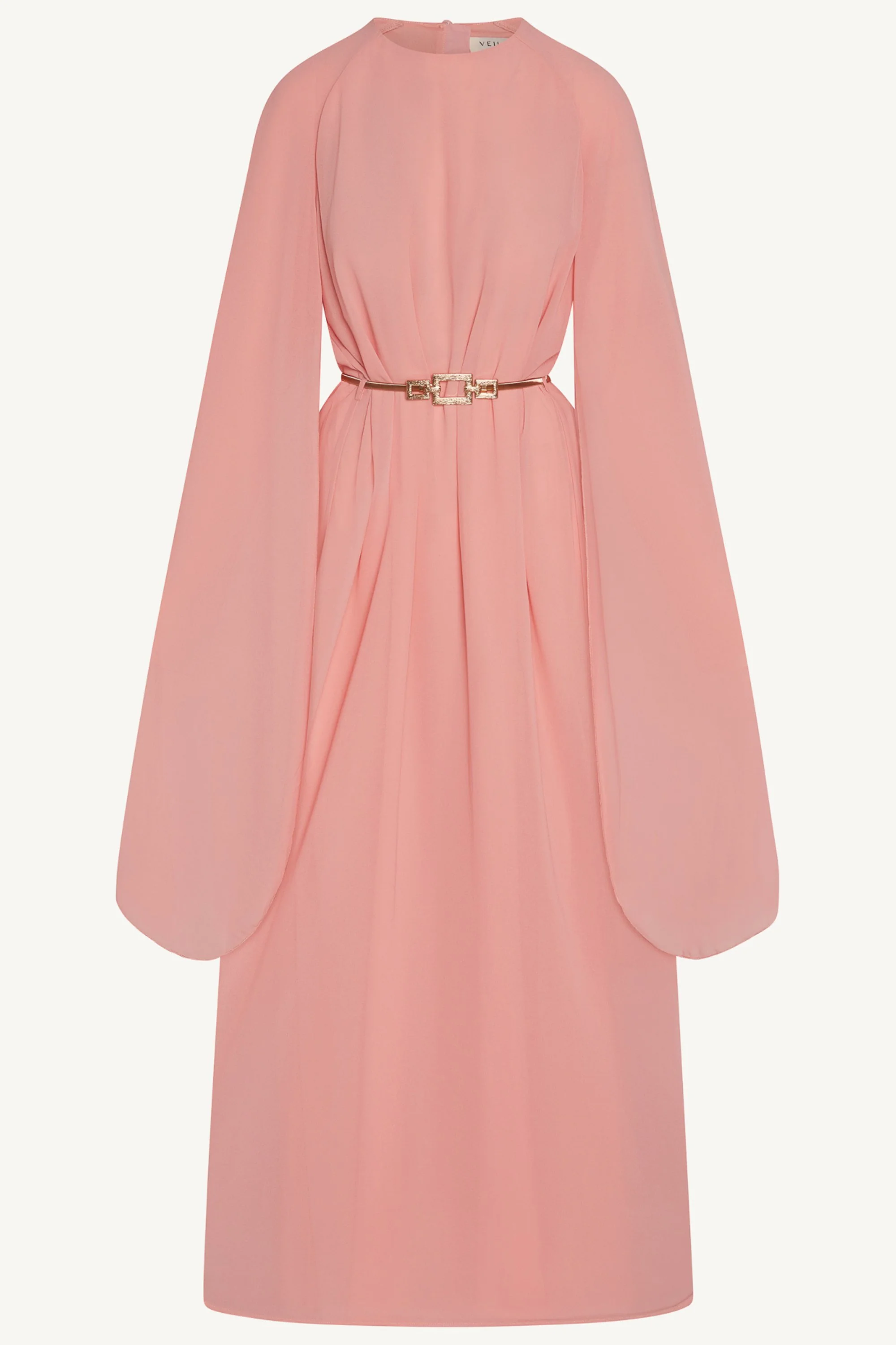 Julia Cape Maxi Dress - Pink - Image 8