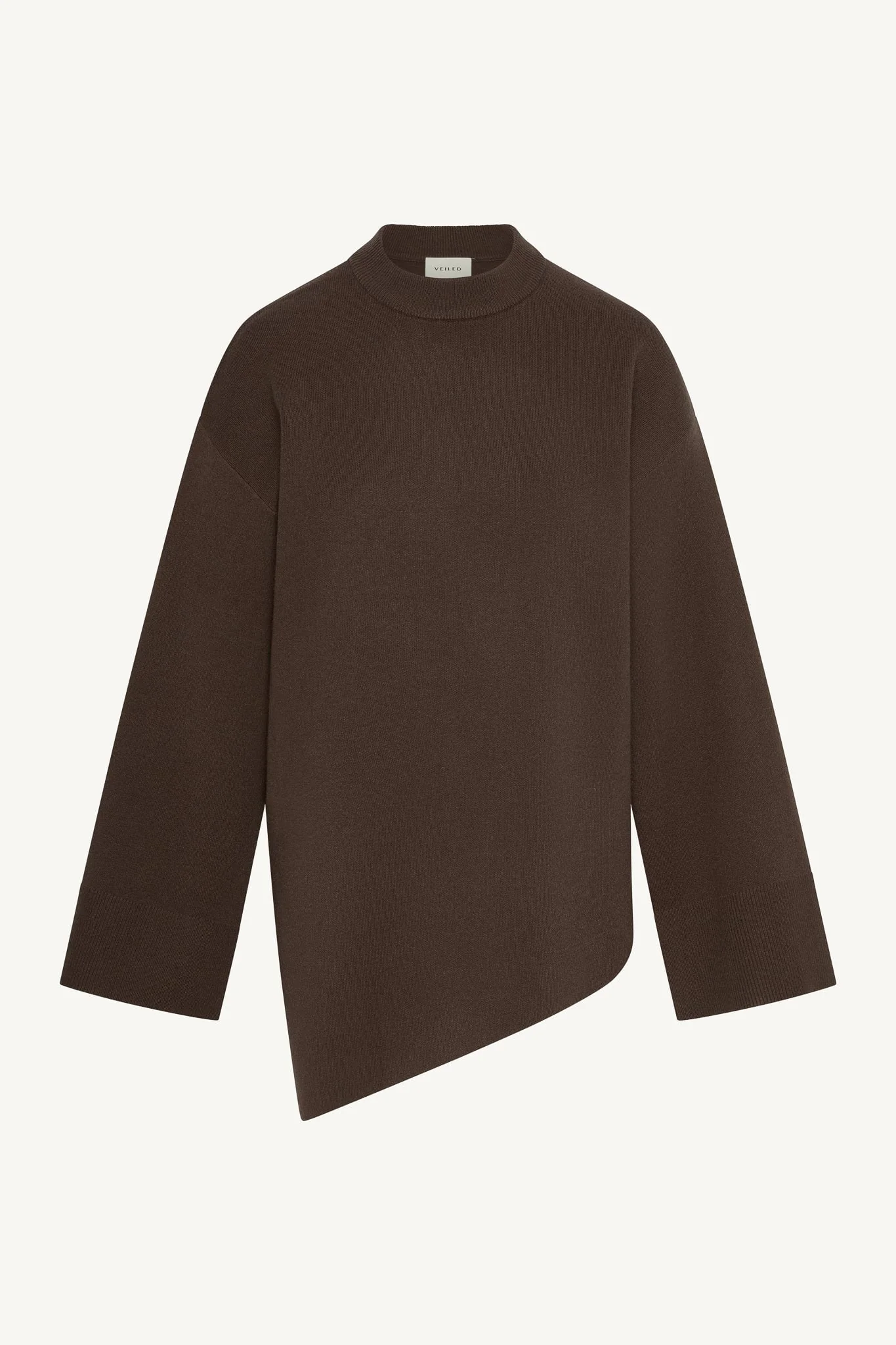 Kehlani Asymmetric Knit Top - Brown - Image 9