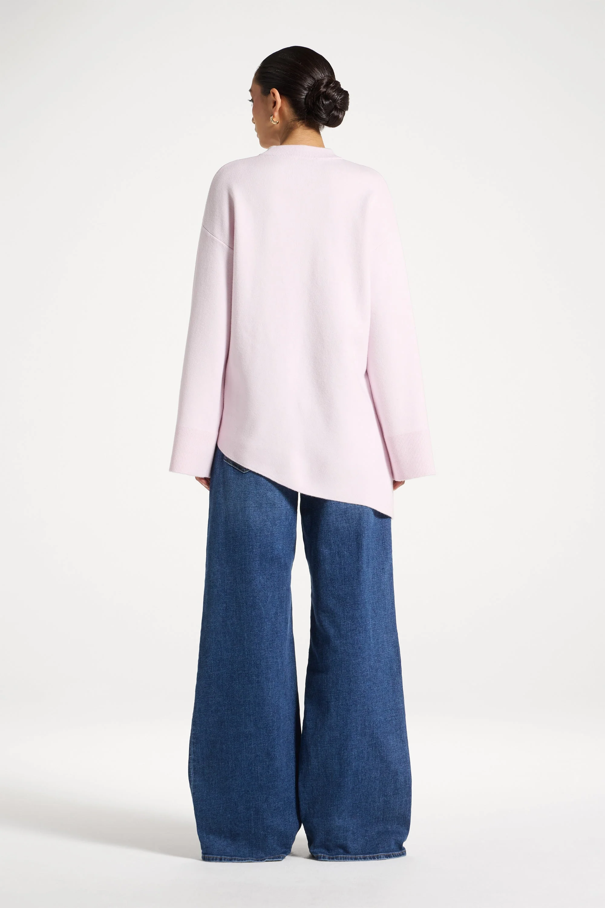 Kehlani Asymmetric Knit Top - Frosted Pink - Image 6