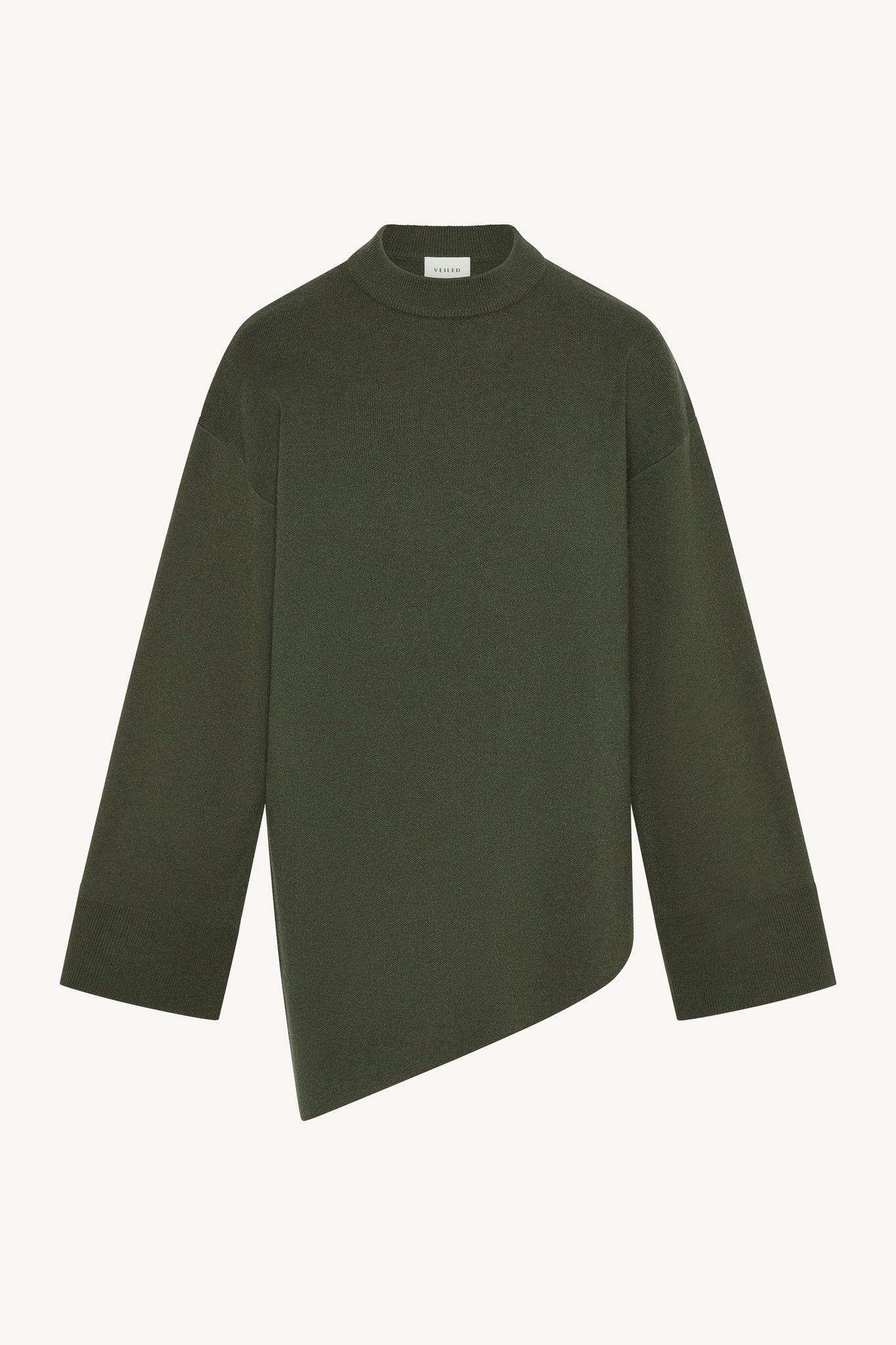 Kehlani Asymmetric Knit Top - Sage - Image 6