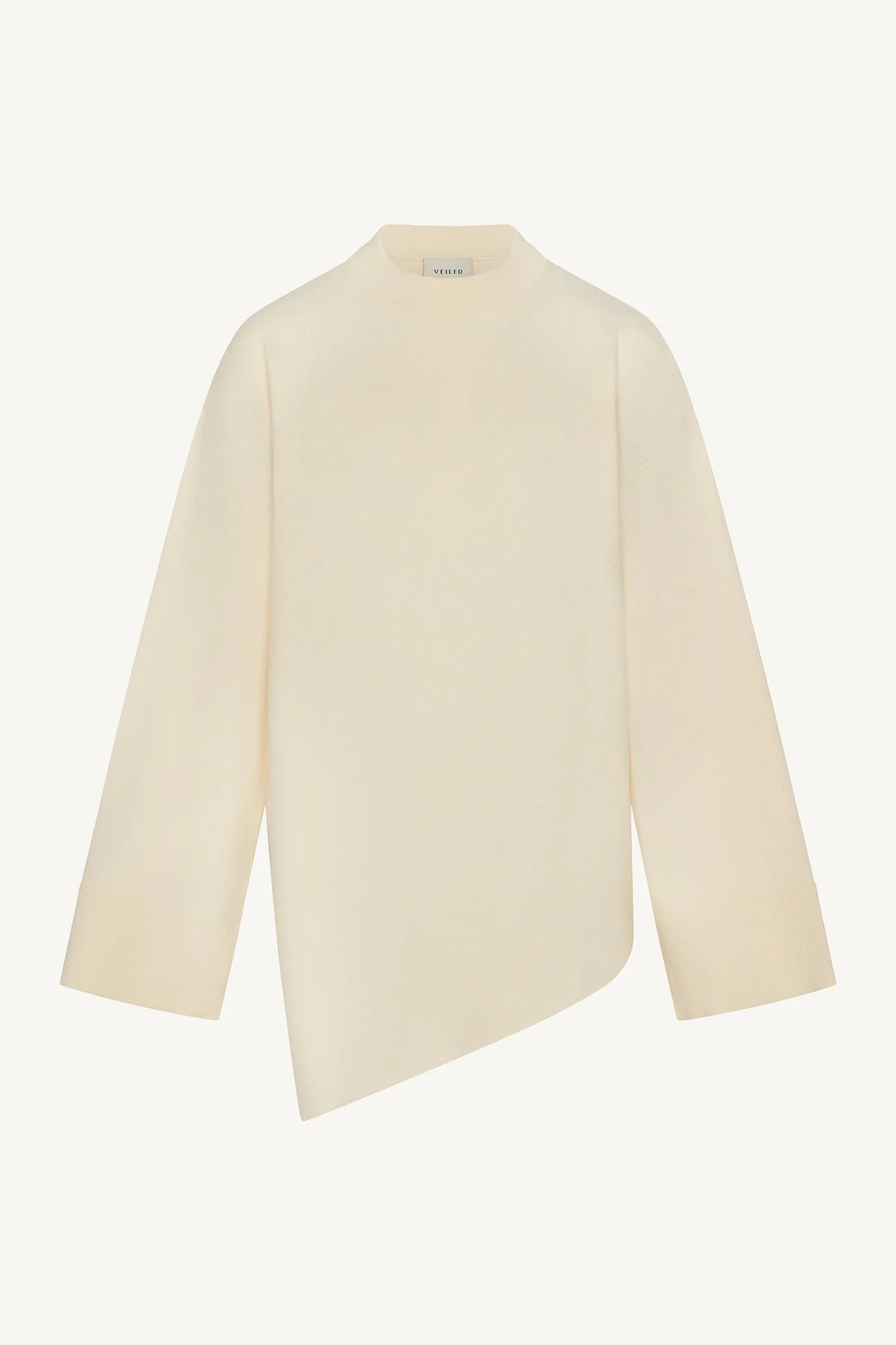 Kehlani Asymmetric Knit Top - Vanilla - Image 9