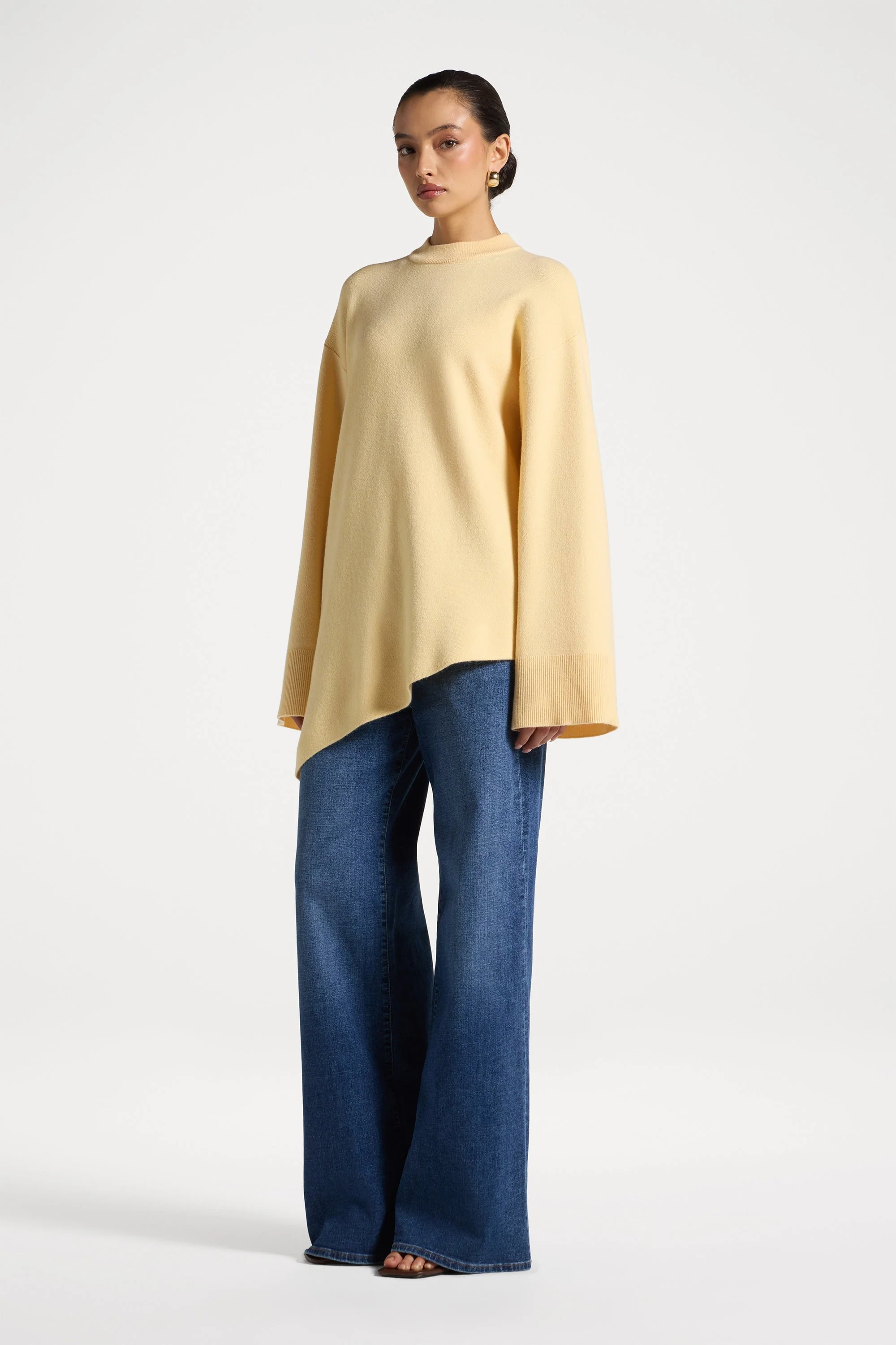 Kehlani Asymmetric Knit Top - Yuzu - Image 4