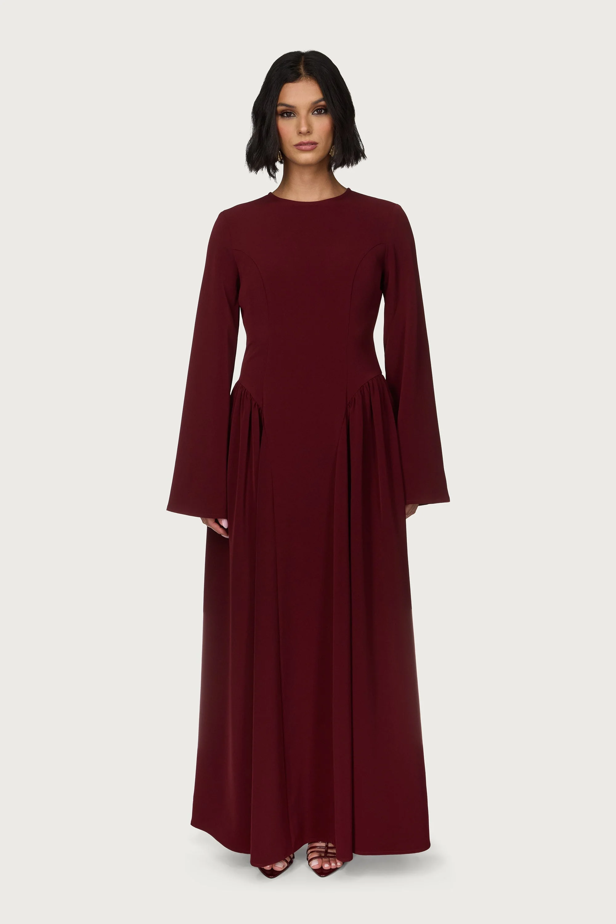 Kendall Maxi Dress - Cherry Lacquer - Image 2