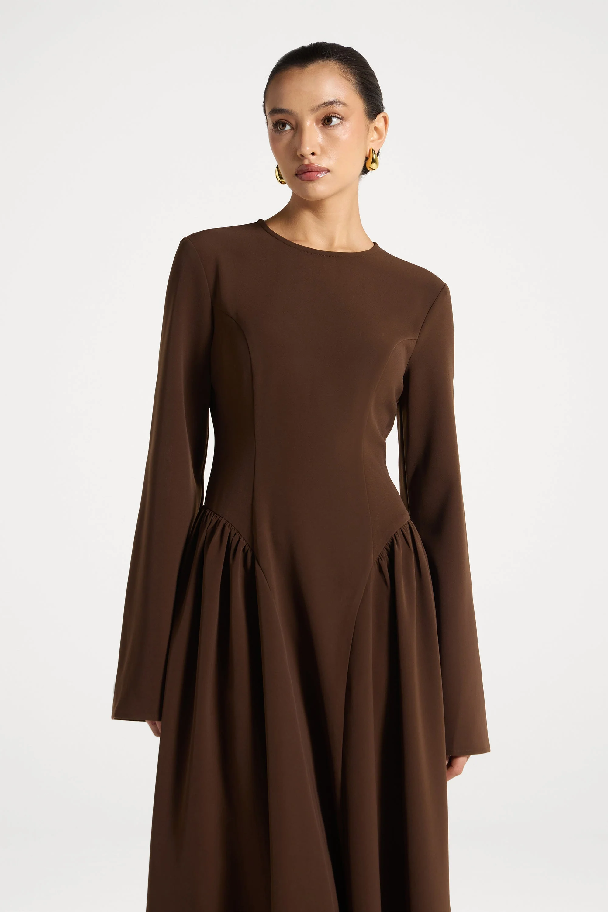 Kendall Maxi Dress - Chocolate - Image 2