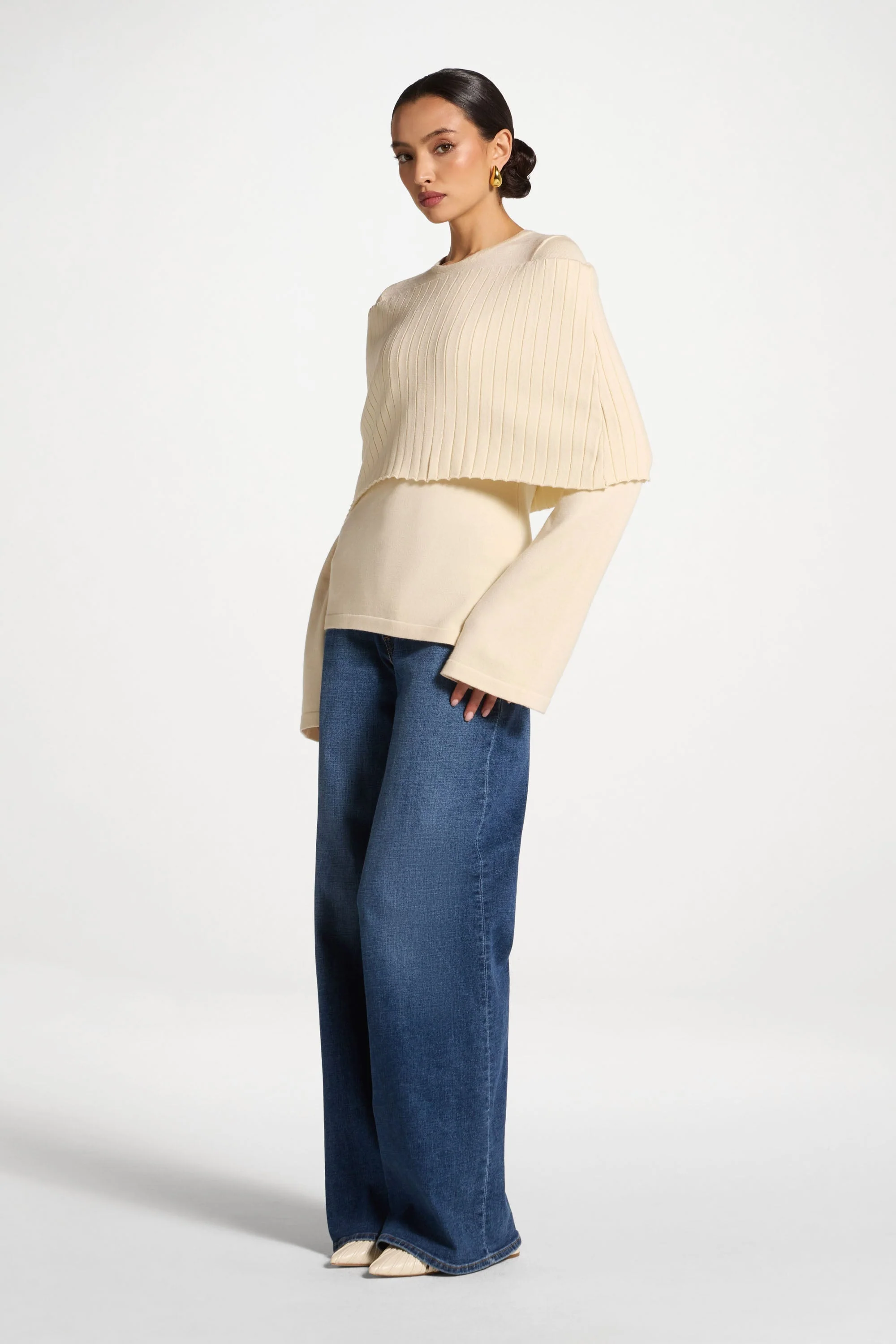 Knit Drape Top - Moonlight - Image 4