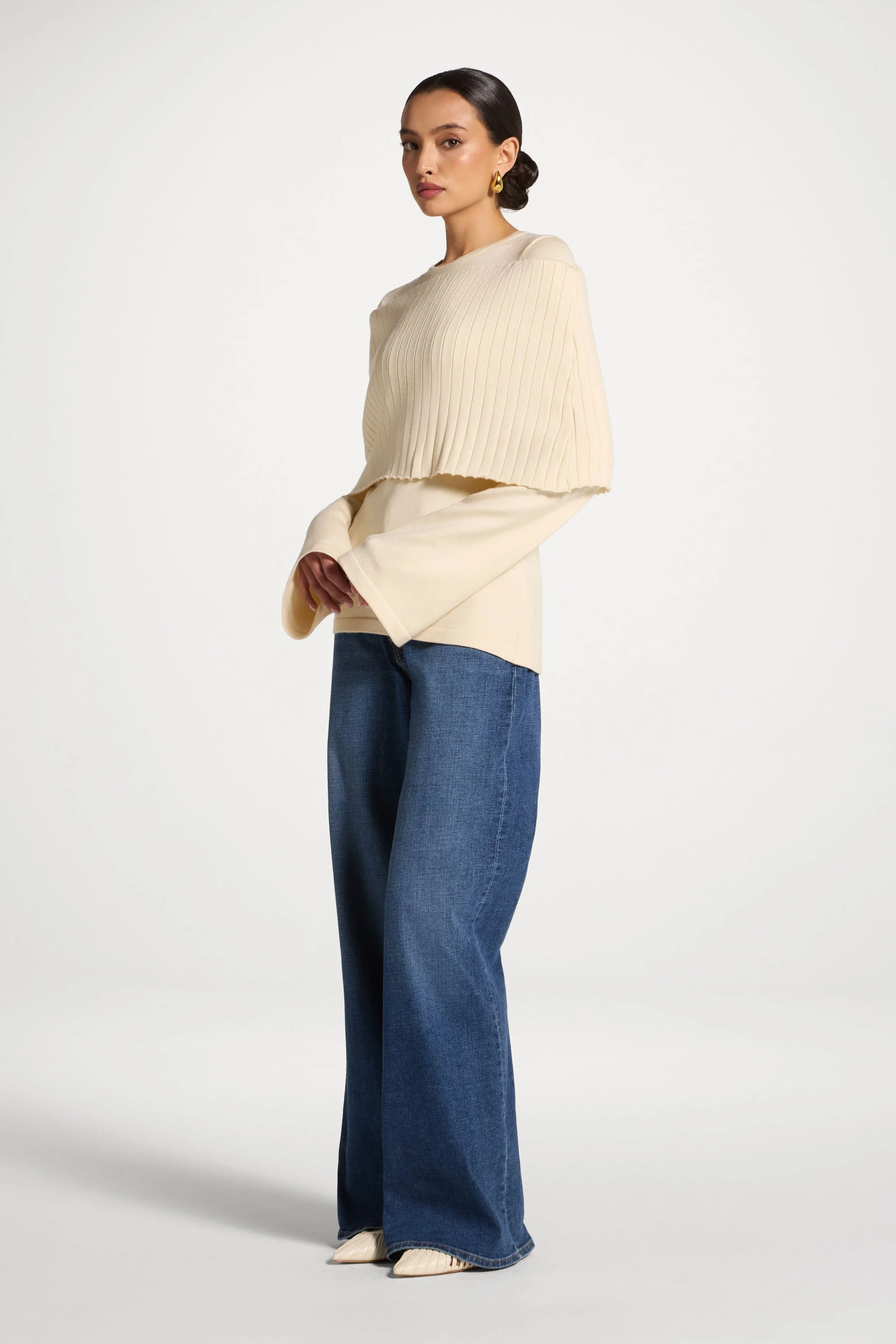 Knit Drape Top - Moonlight - Image 5