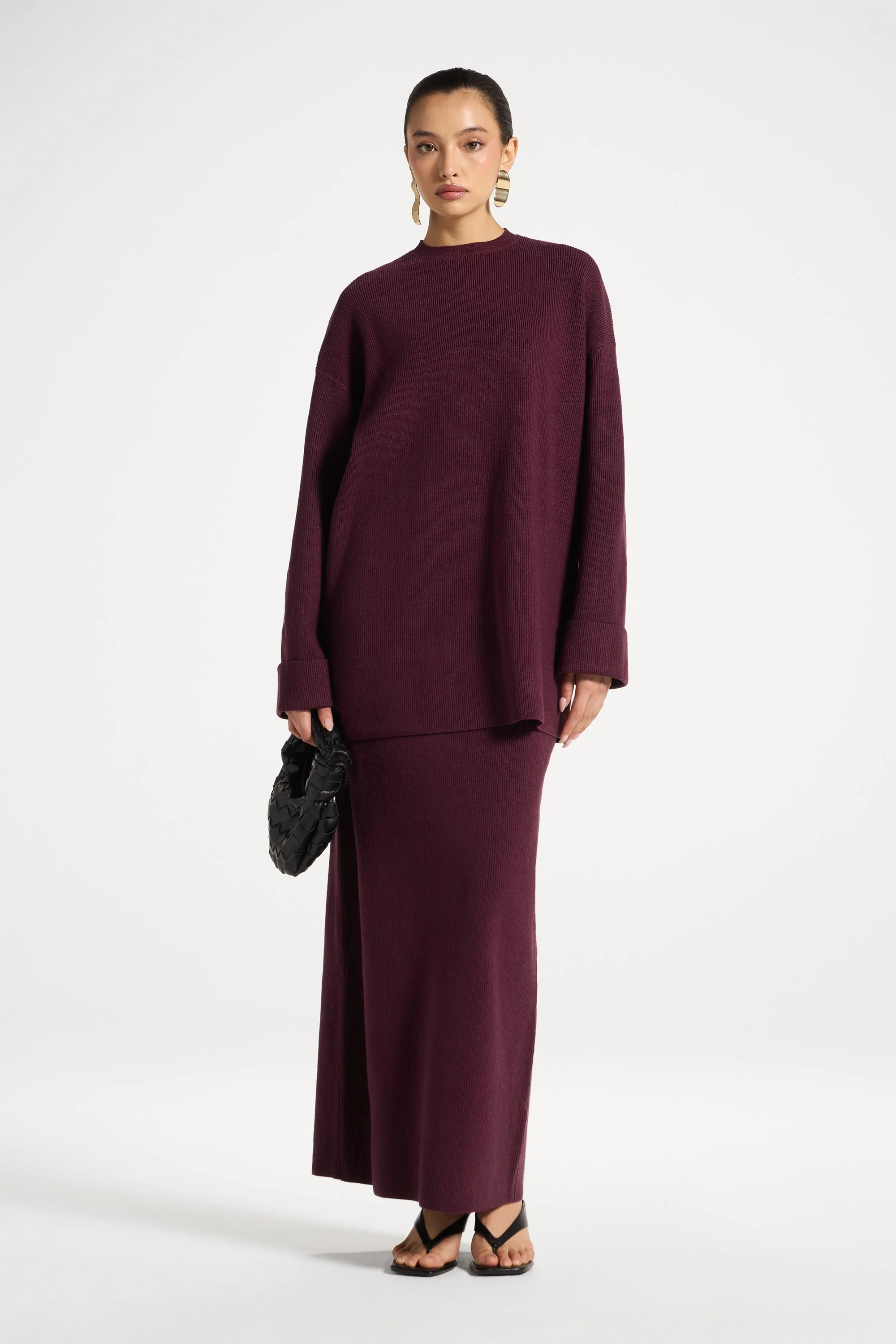 Knit Top & Skirt Set - Fig - Image 3