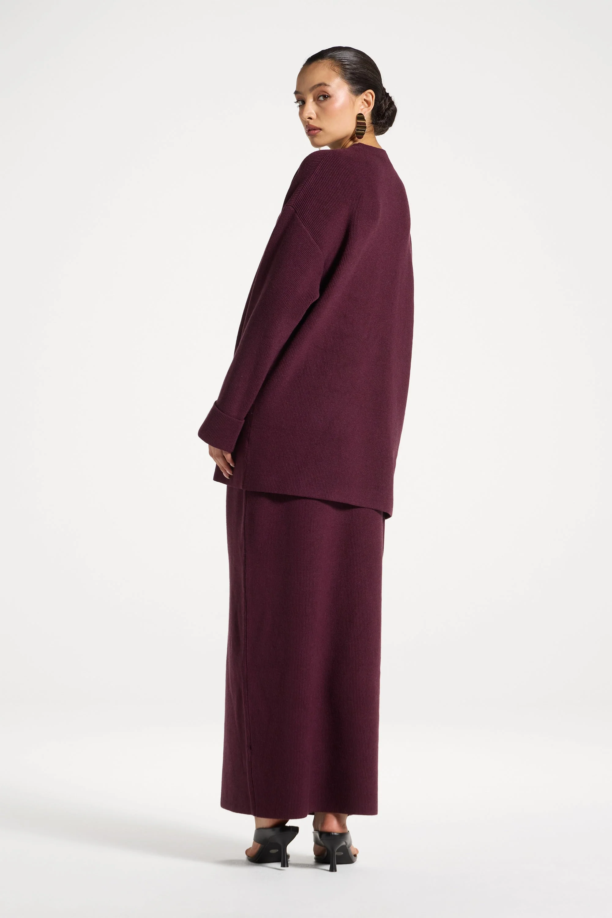 Knit Top & Skirt Set - Fig - Image 5