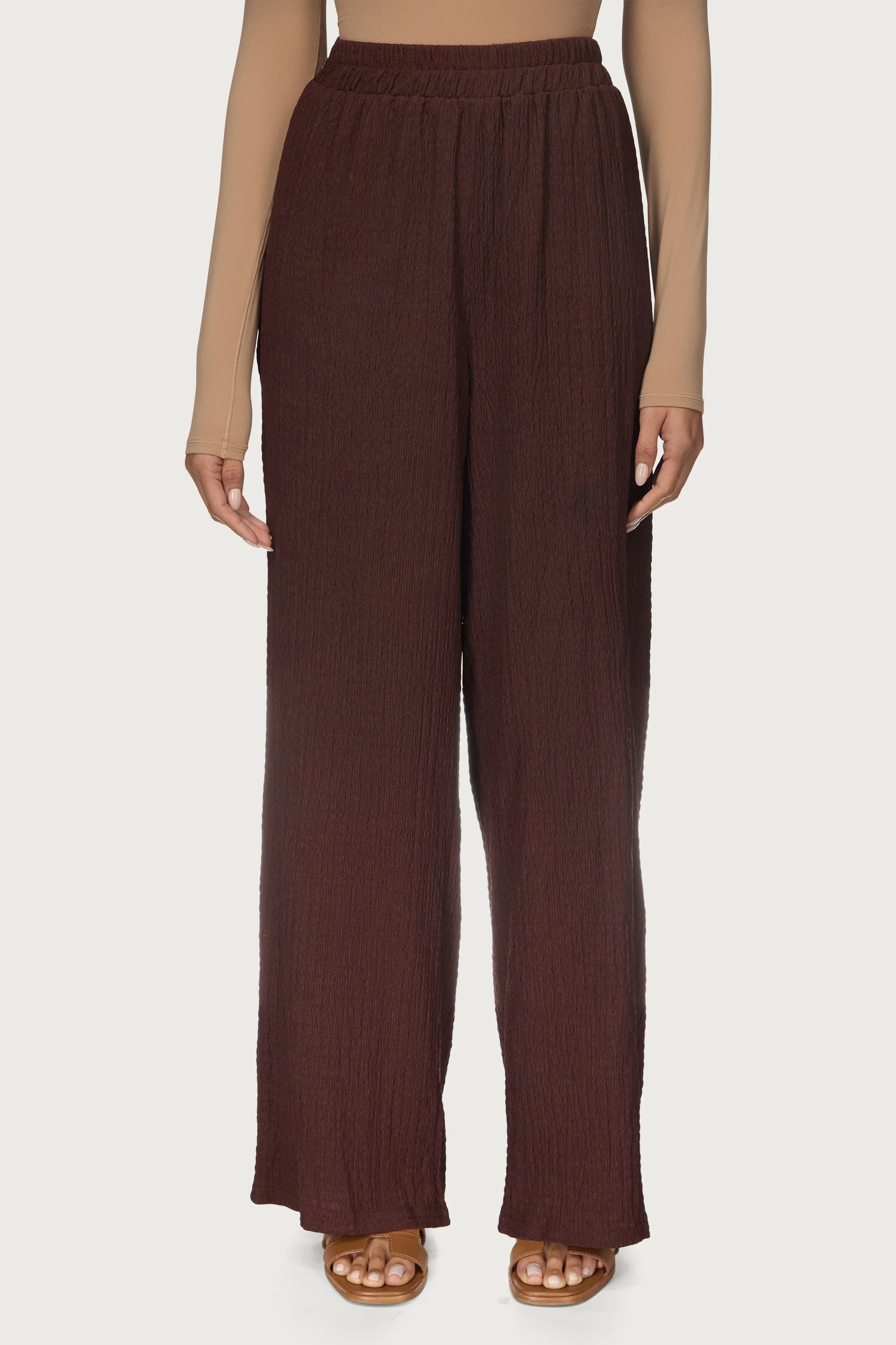 Layla Matching Top & Pants Set - Chocolate - Image 7