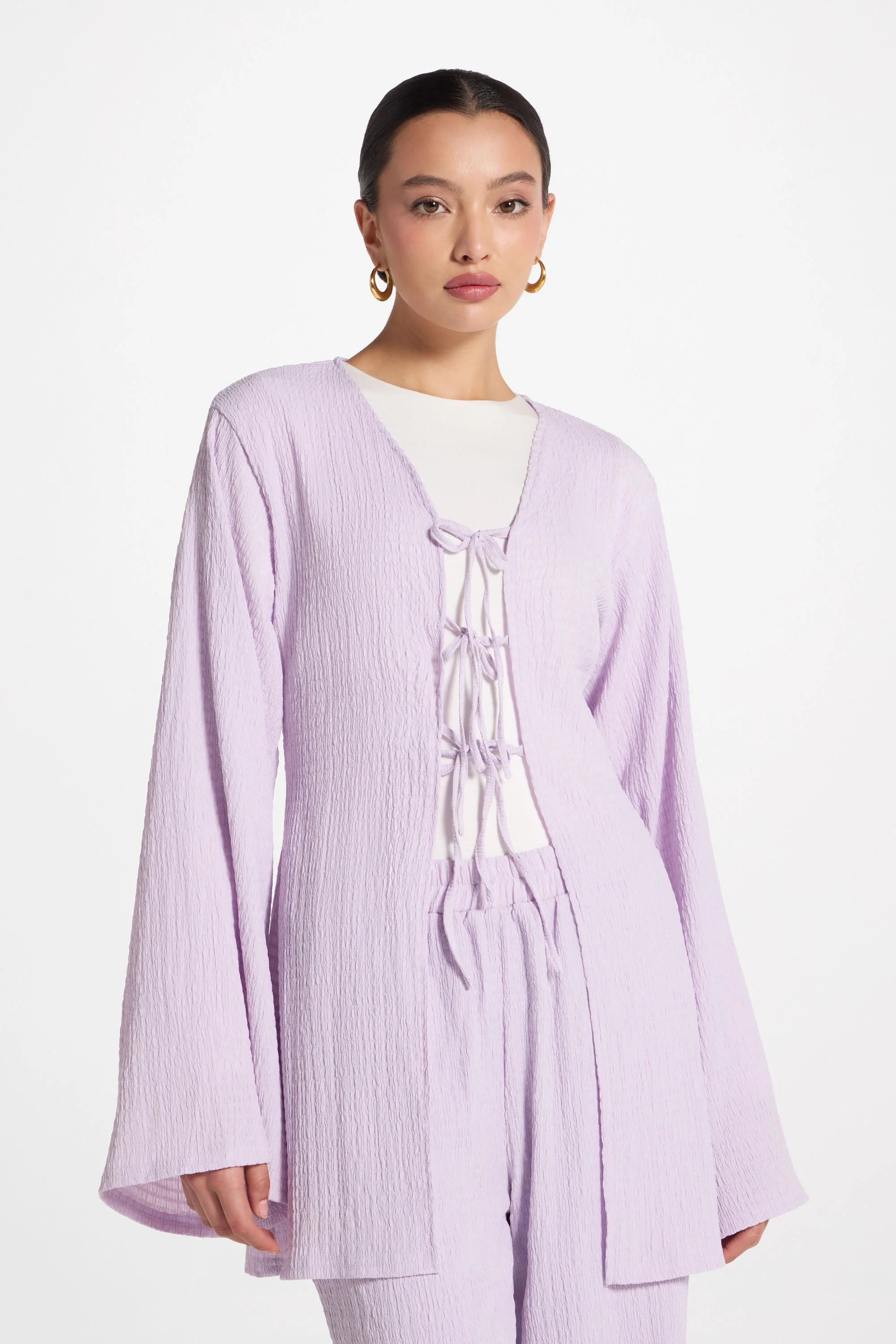 Layla Matching Top & Pants Set - Lilac - Image 2