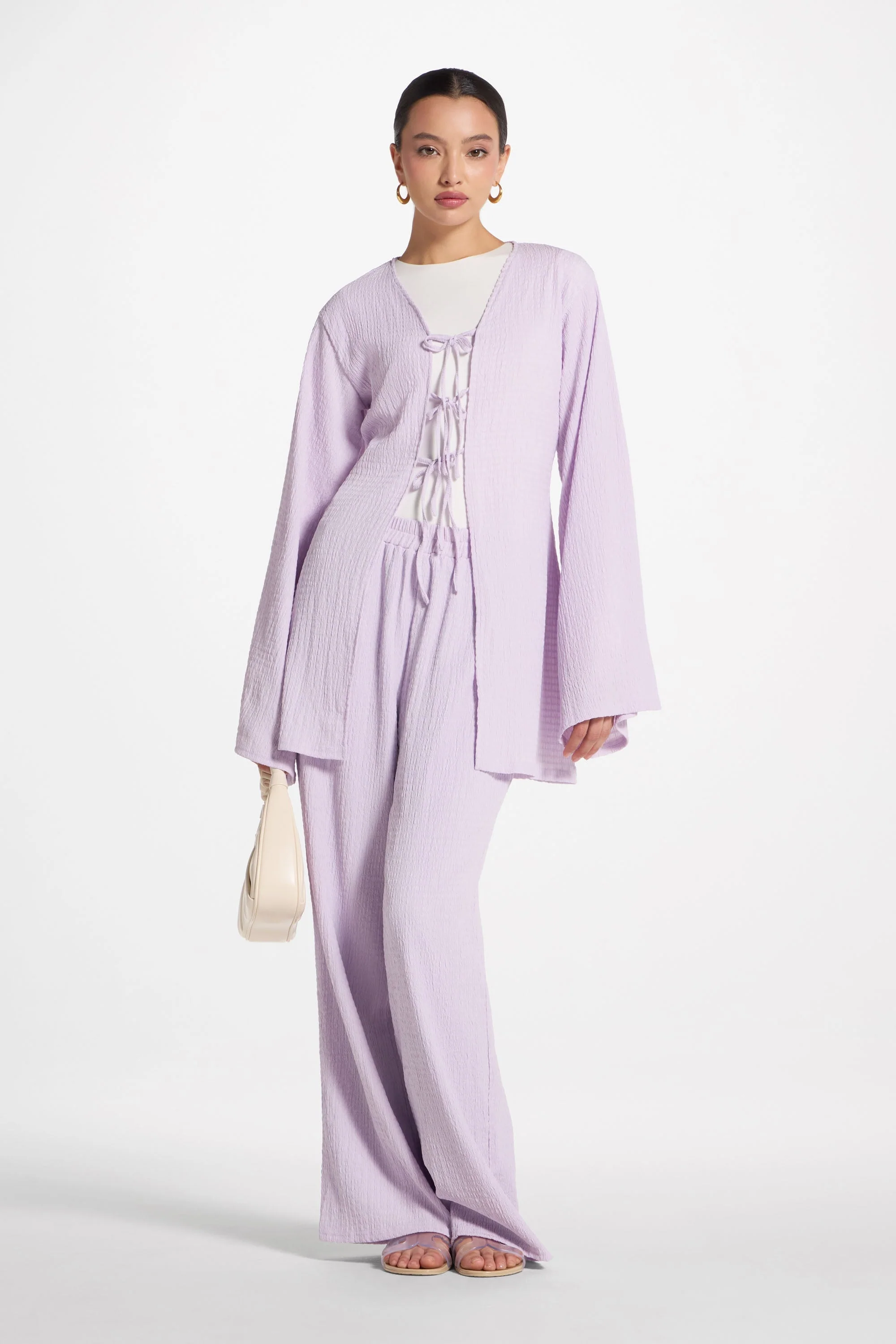 Layla Matching Top & Pants Set - Lilac - Image 3