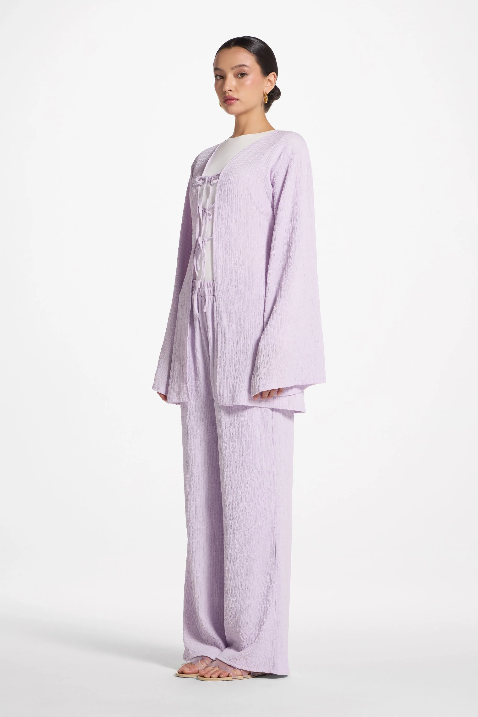 Layla Matching Top & Pants Set - Lilac - Image 4