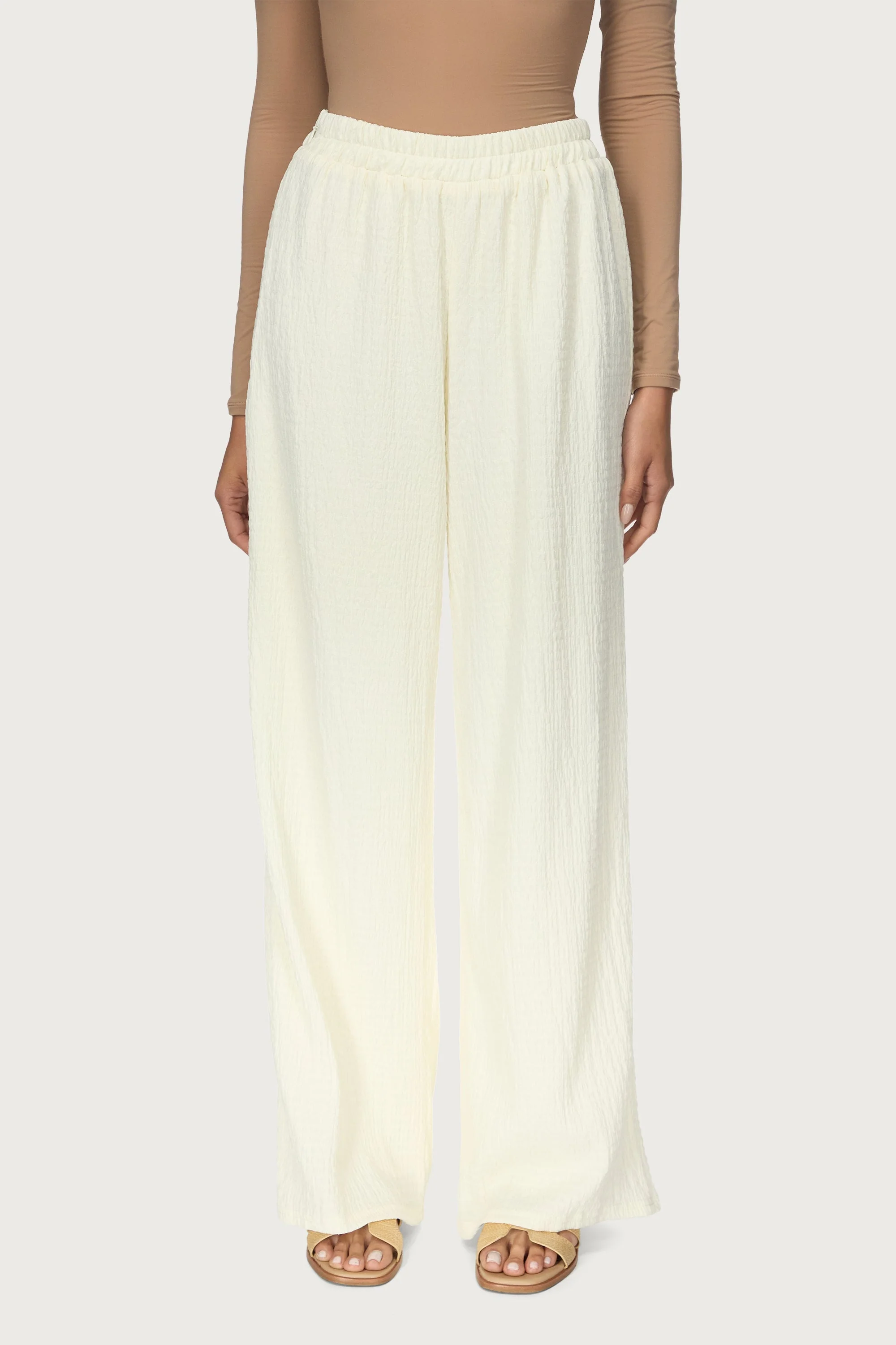 Layla Matching Top & Pants Set - Off White - Image 7