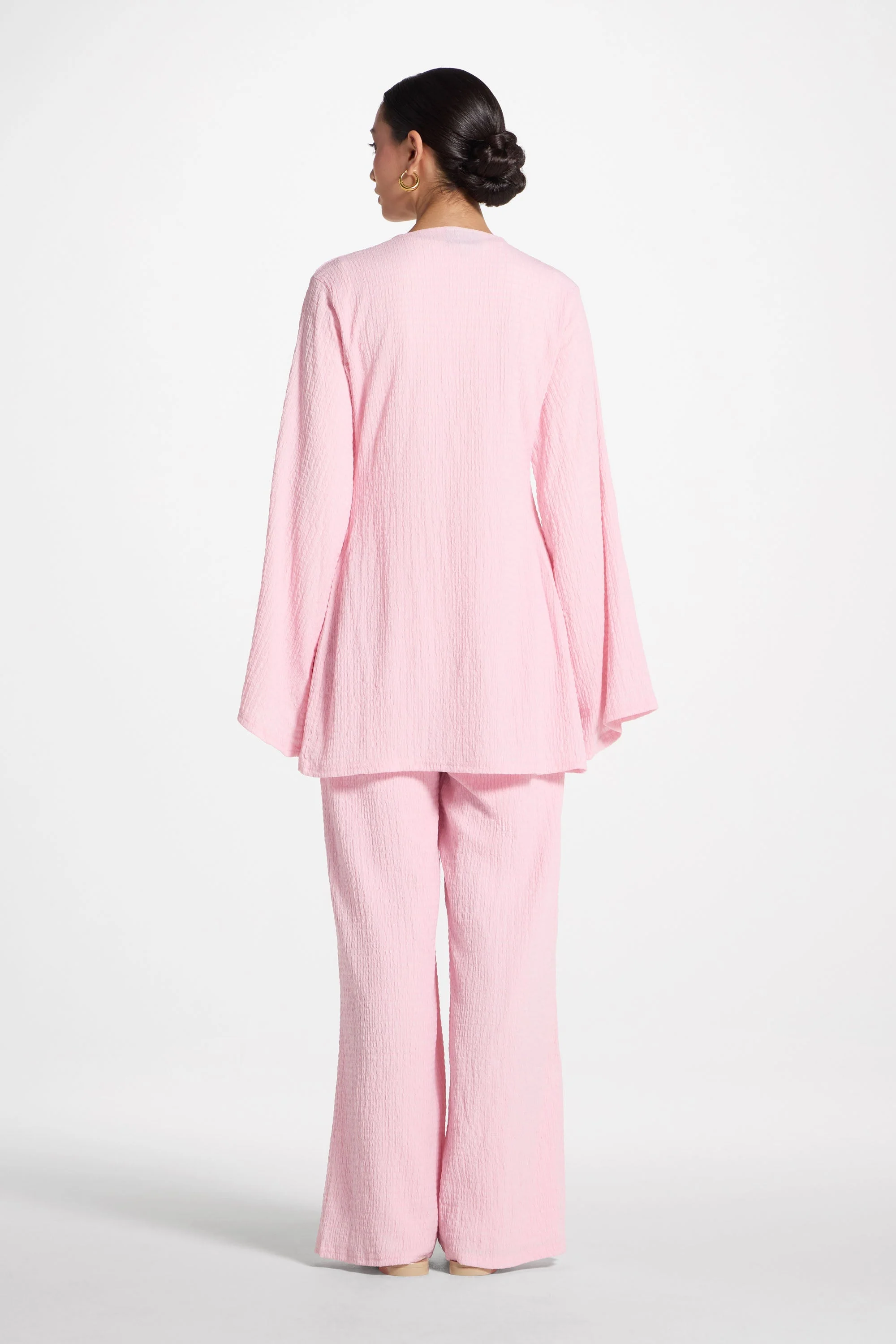 Layla Matching Top & Pants Set - Pastel Pink - Image 5