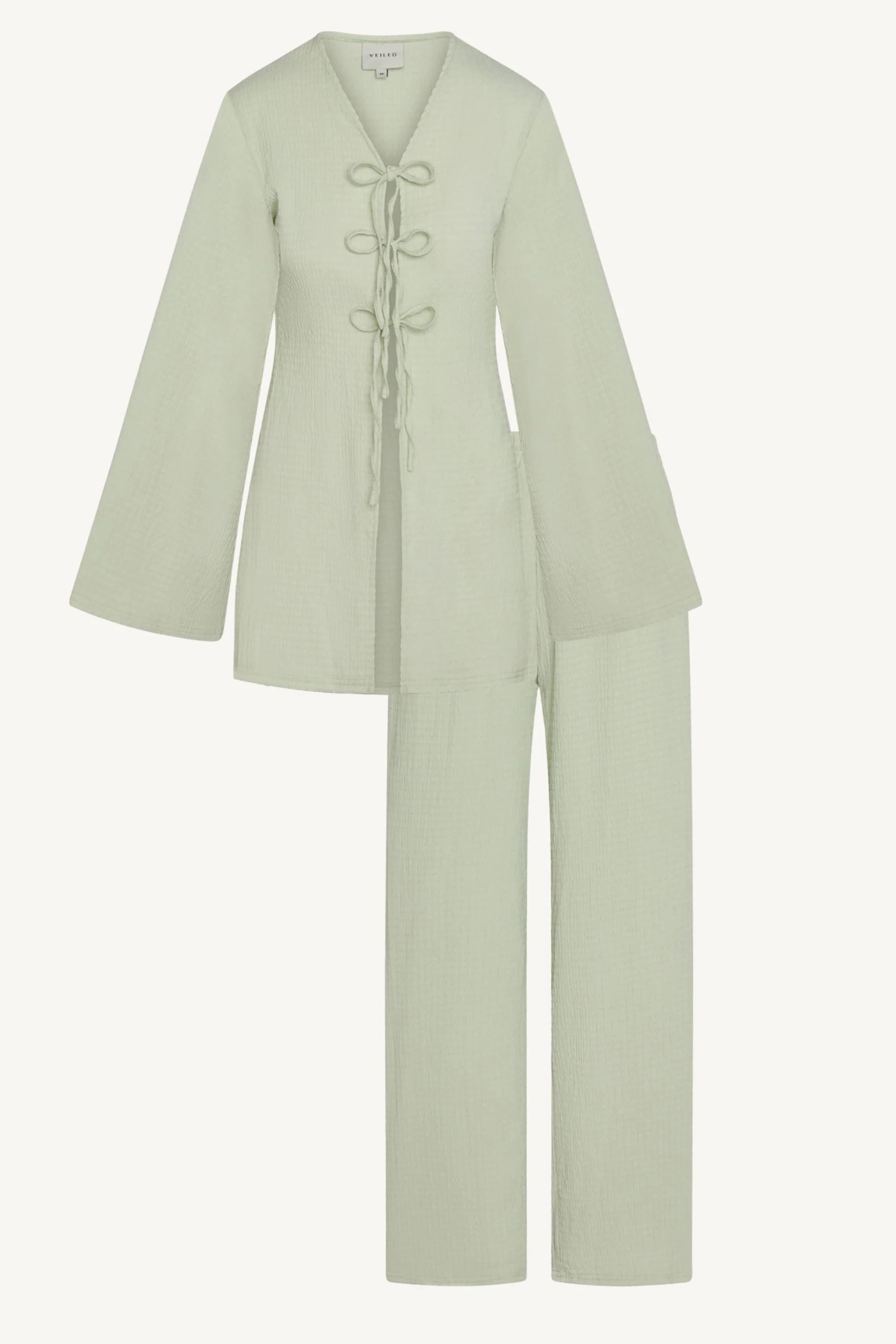 Layla Matching Top & Pants Set - Pistachio
