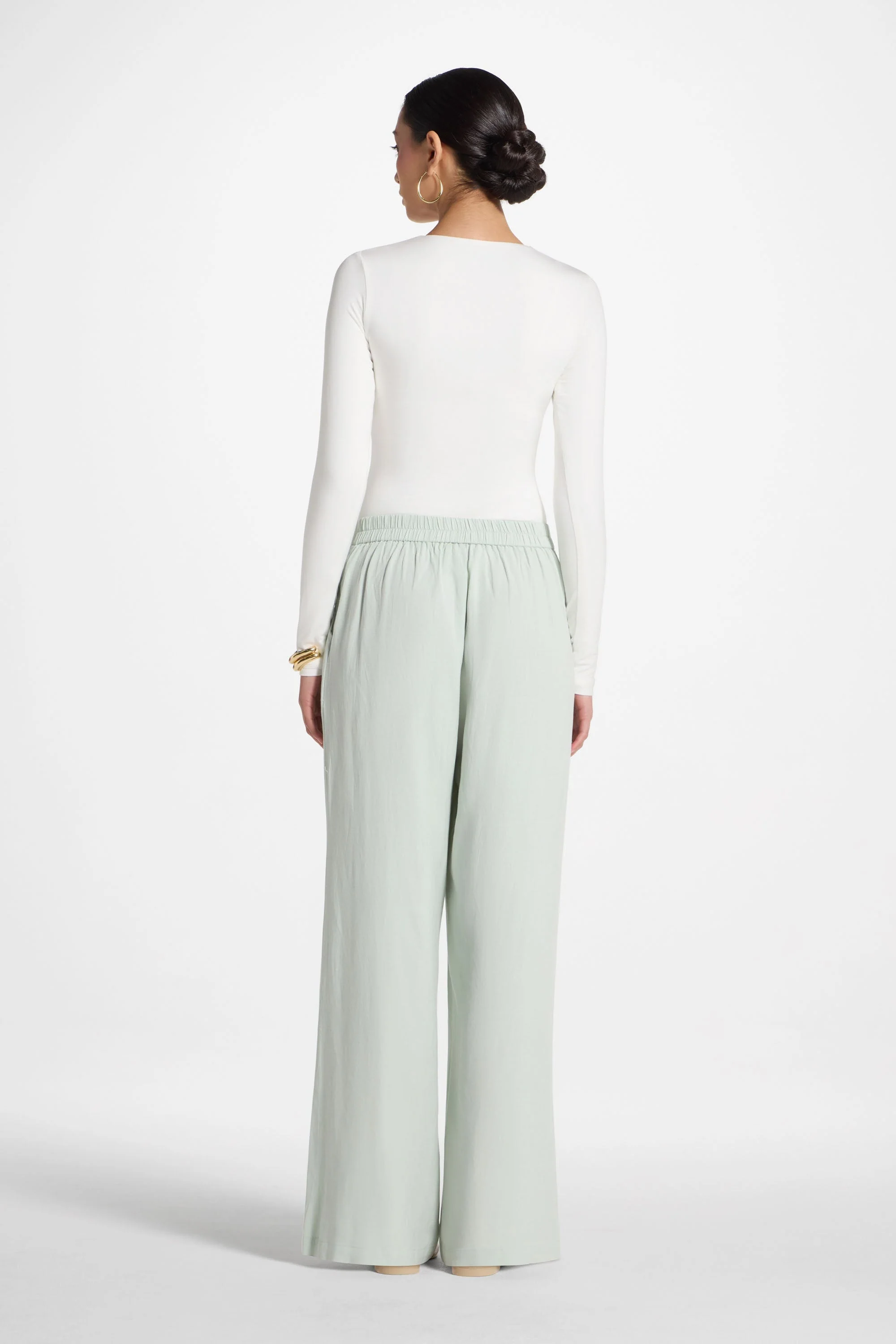 Linen Wide Leg Pants - Image 4