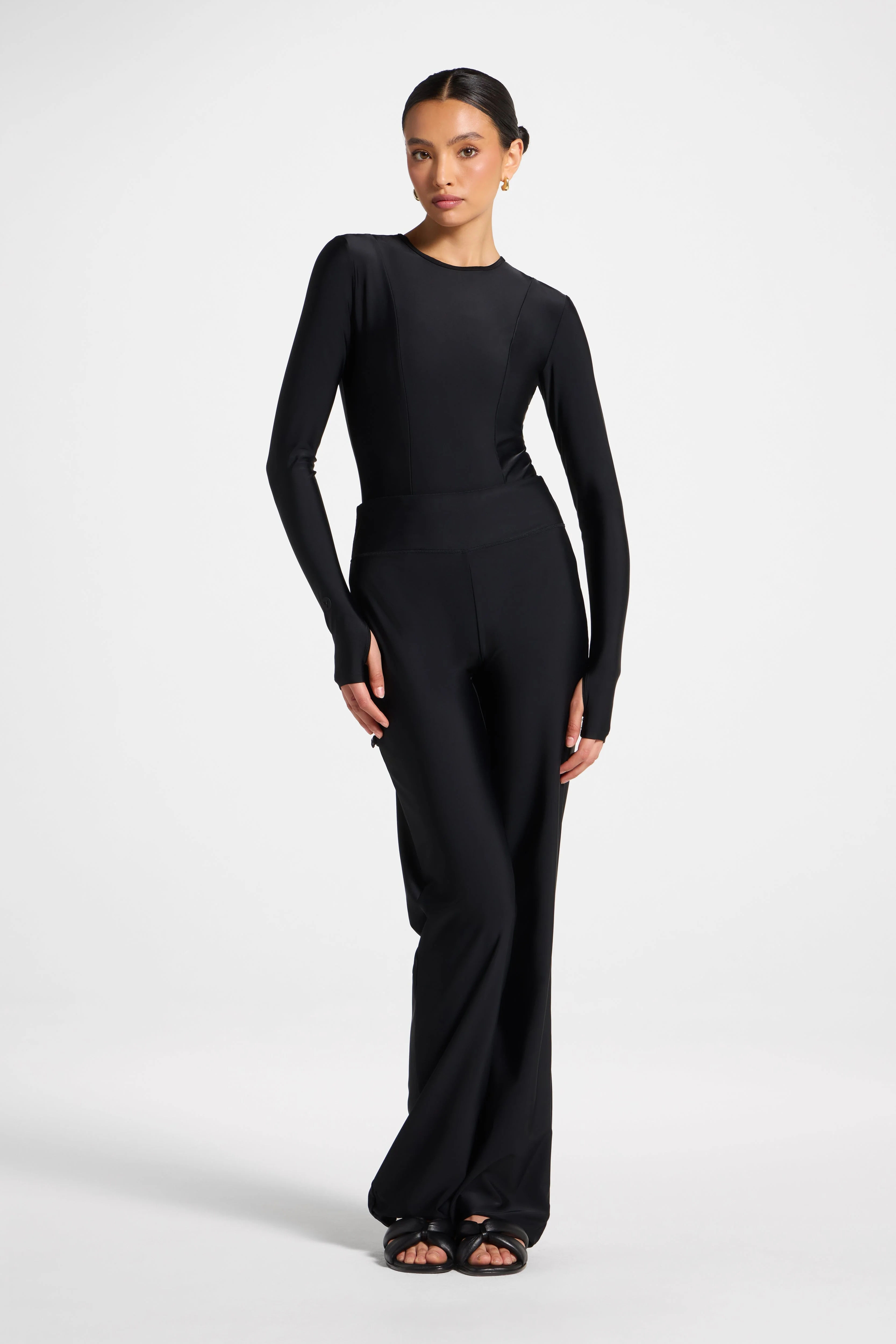 Back Zip Swimsuit - Black - Image 2