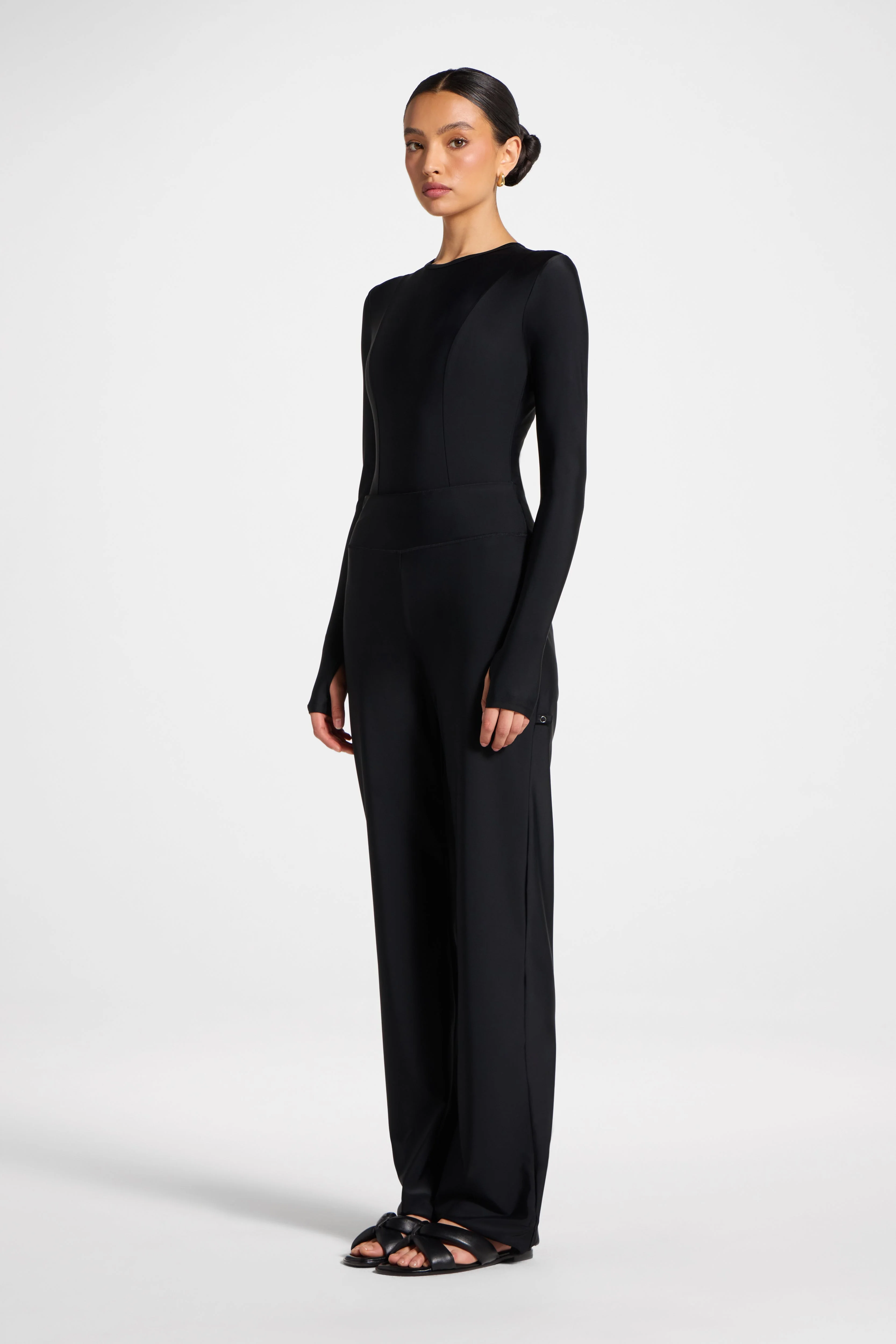 Back Zip Swimsuit - Black - Image 4