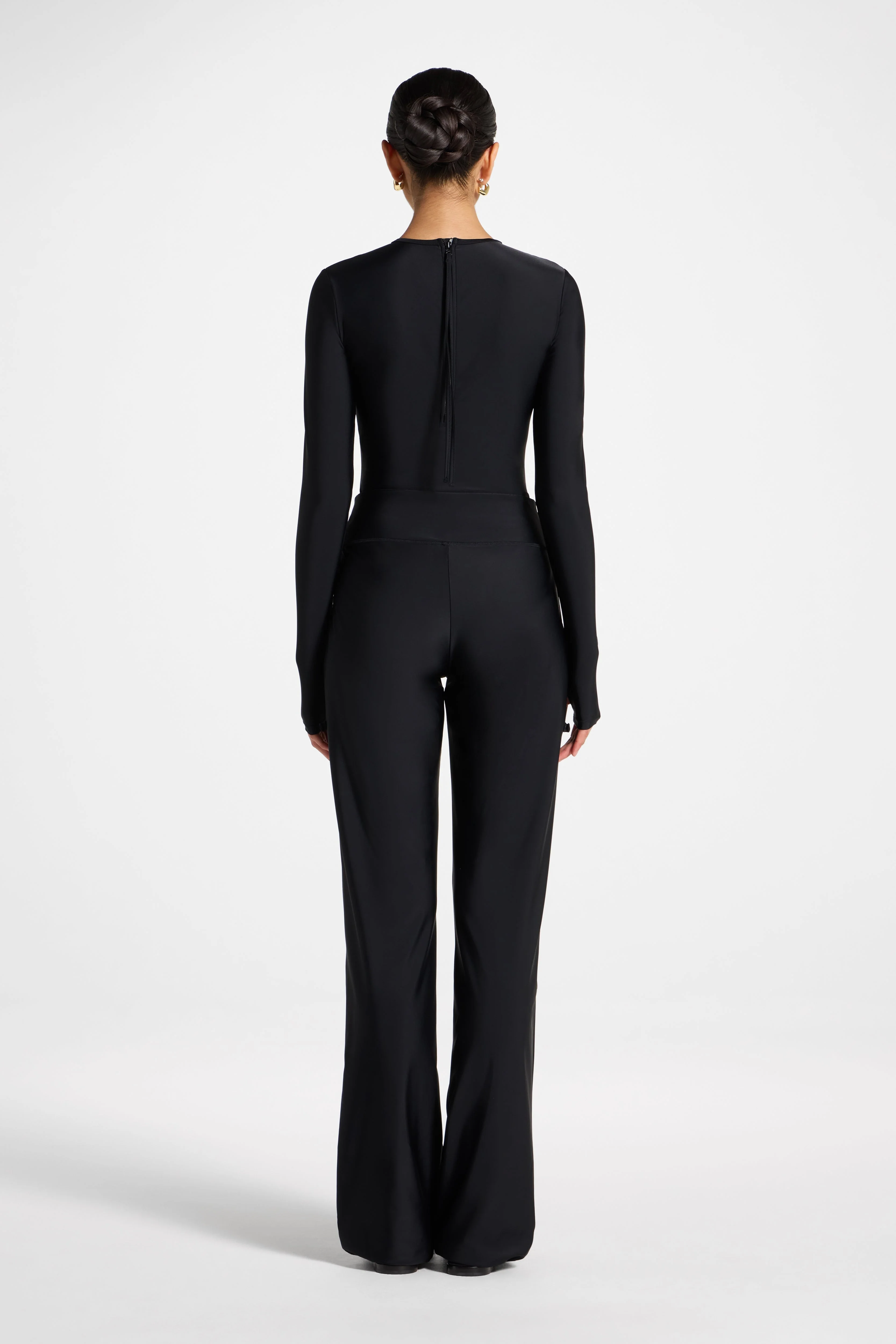 Back Zip Swimsuit - Black - Image 5